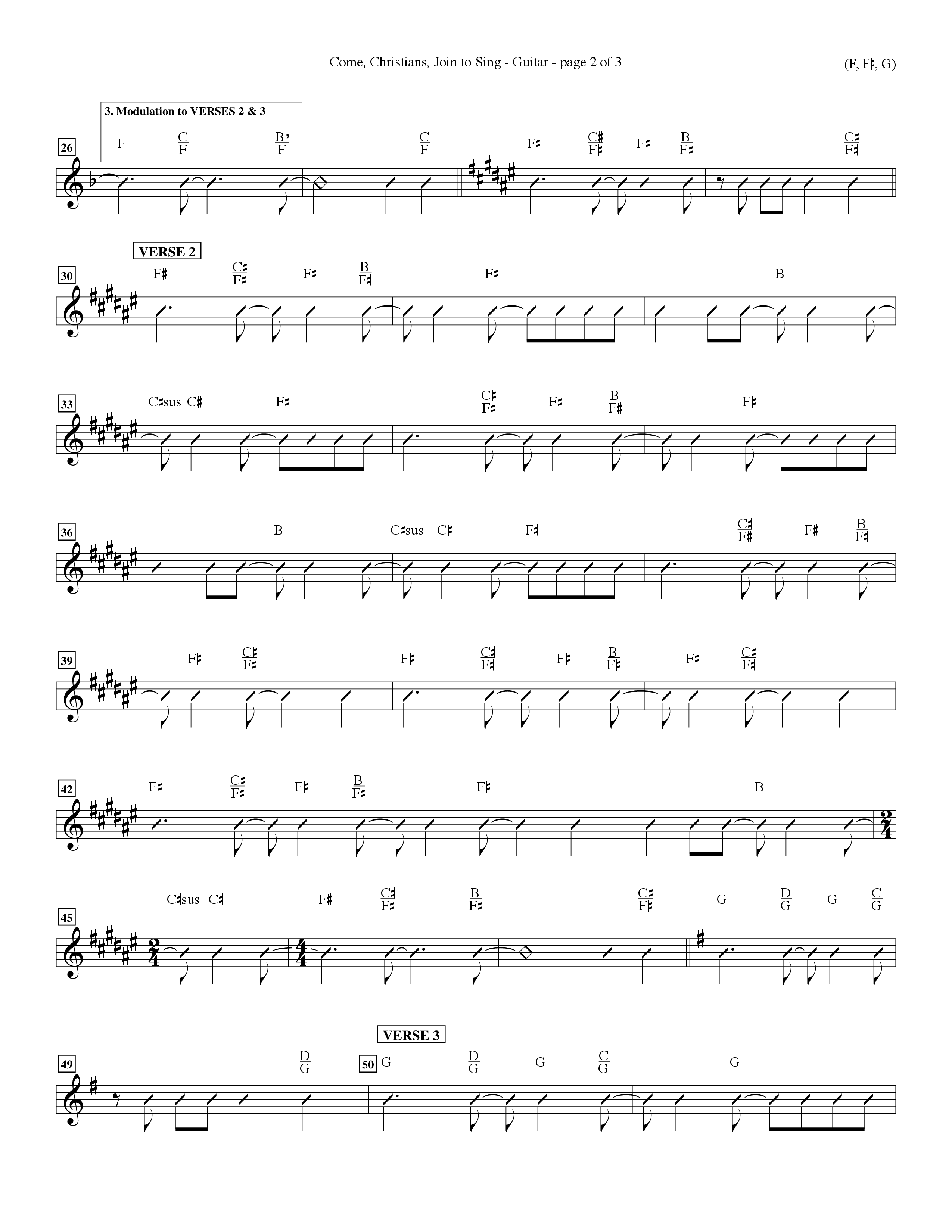 Come Christians Join To Sing Acoustic Guitar (Word Music Choral / Arr. John Coates / Orch. Dave Williamson / Orch. Keith Christopher)
