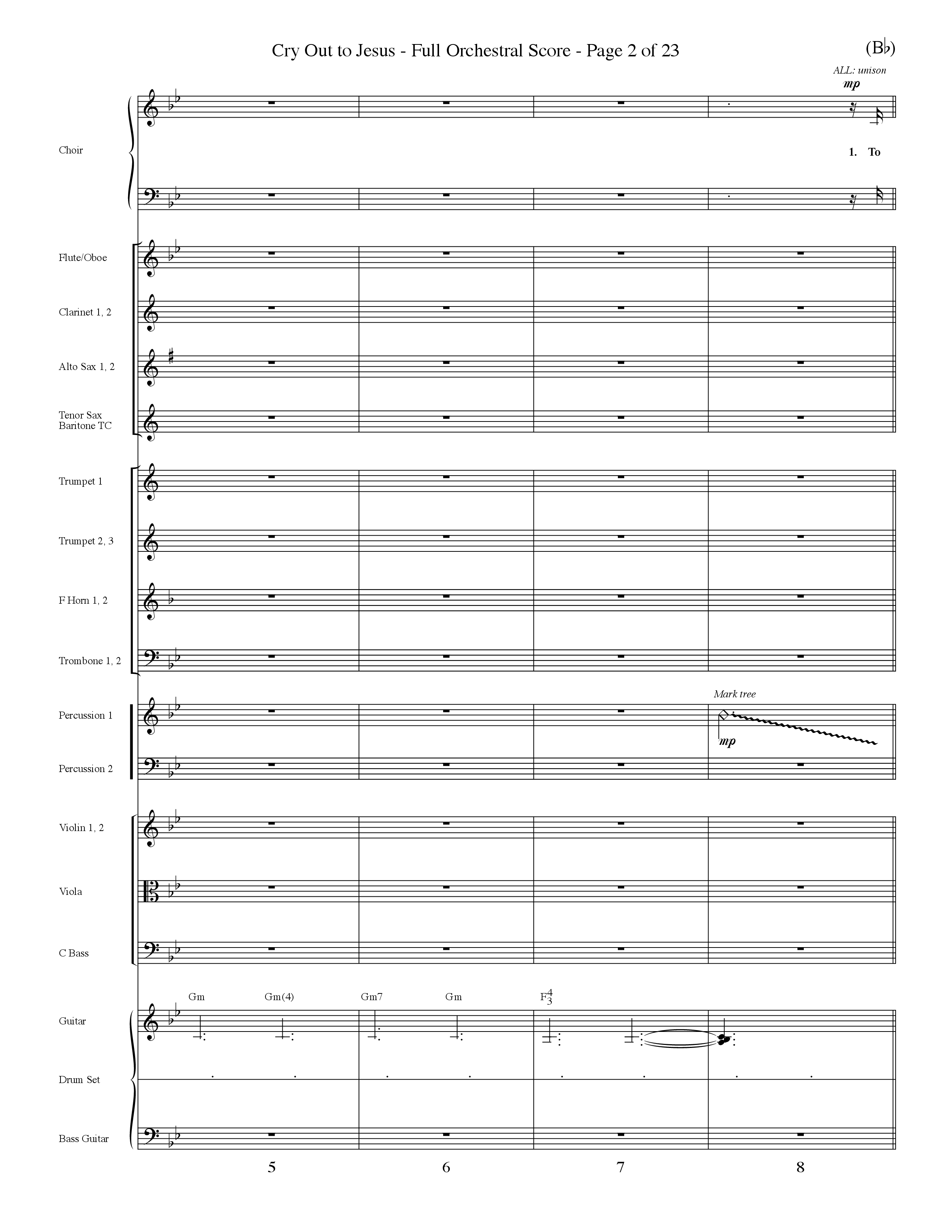 Cry Out To Jesus (Choral Anthem SATB) Conductor's Score (Word Music Choral / Orch. Dave Williamson)