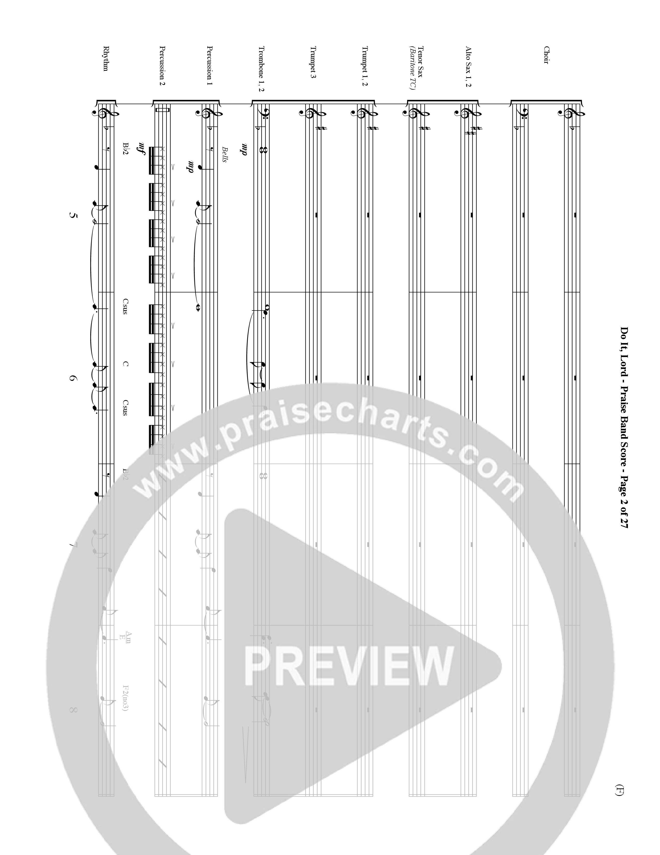 Do It Lord (Choral Anthem SATB) Conductor's Score (Word Music Choral / Orch. Ric Domenico)