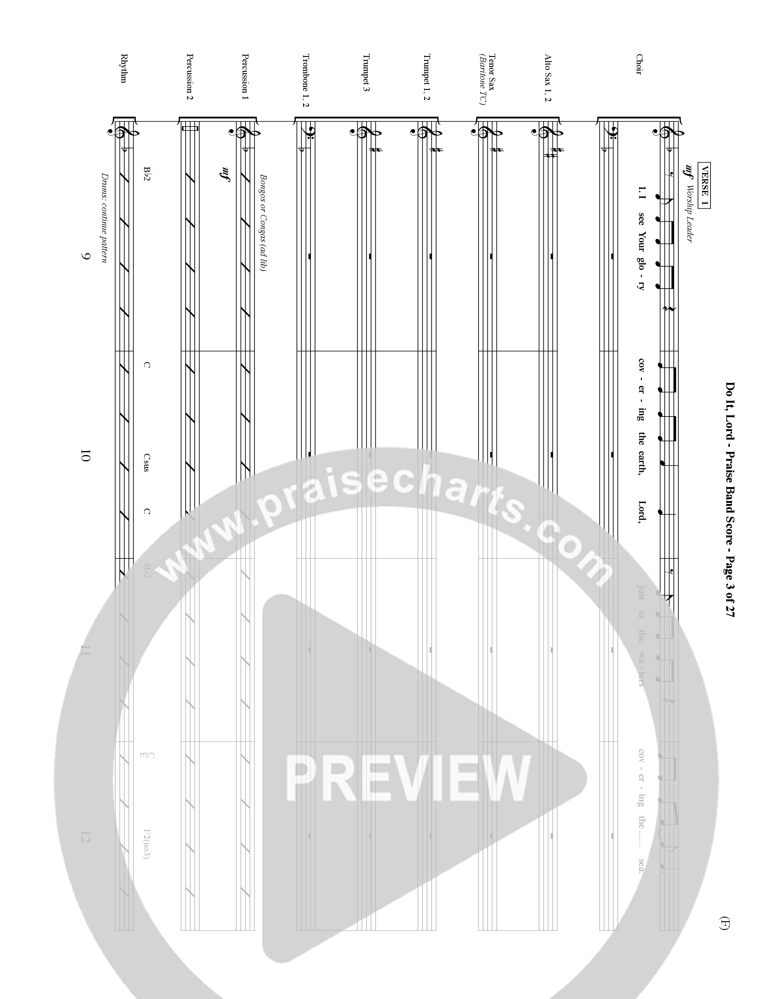 Do It Lord (Choral Anthem SATB) Conductor's Score (Word Music Choral / Orch. Ric Domenico)