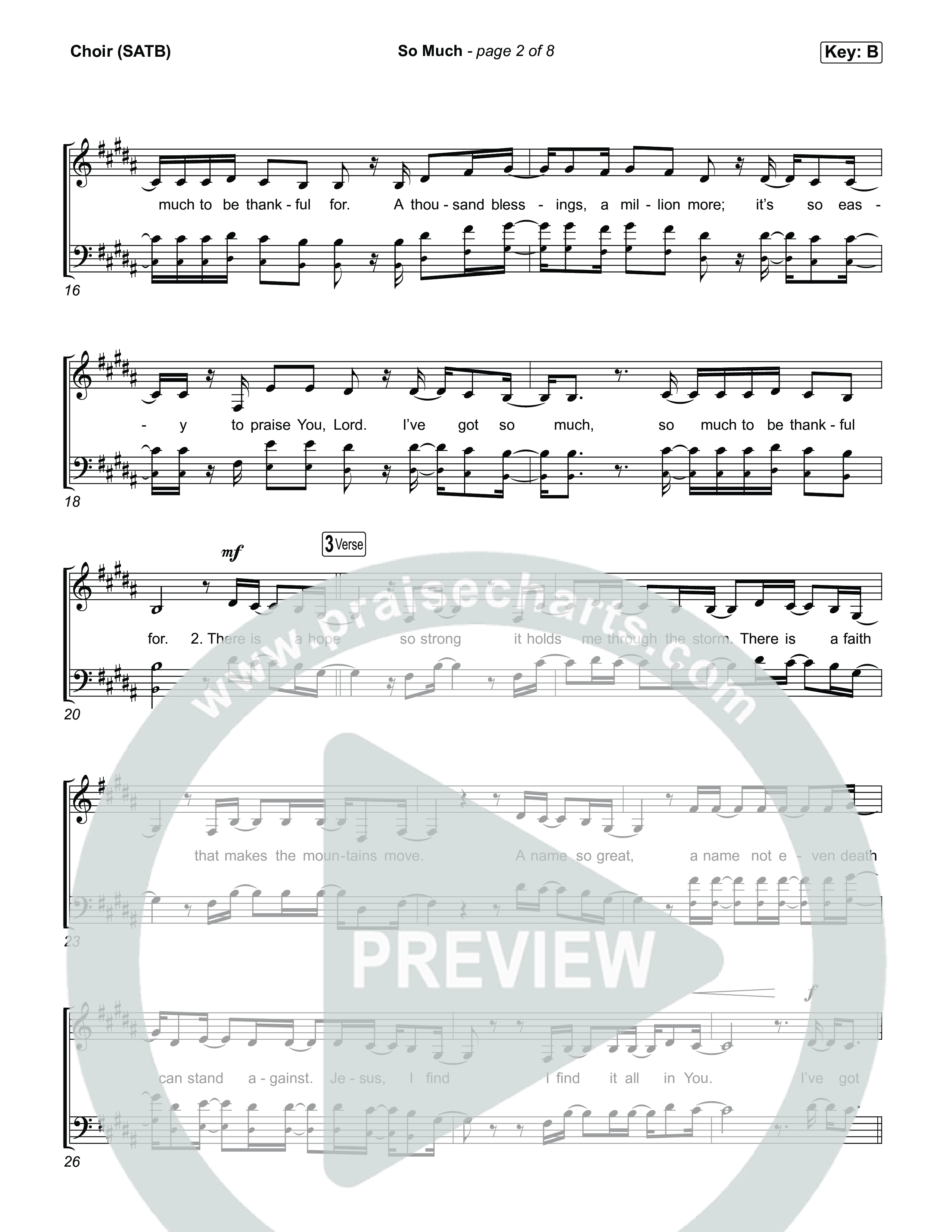 So Much Choir Sheet (SATB) (Life.Church Worship)