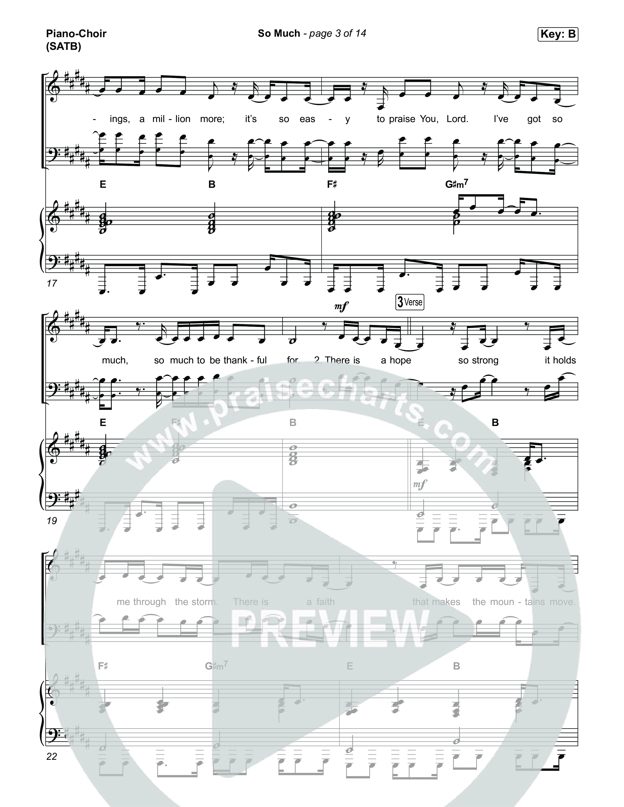 So Much Piano/Vocal (SATB) (Life.Church Worship)