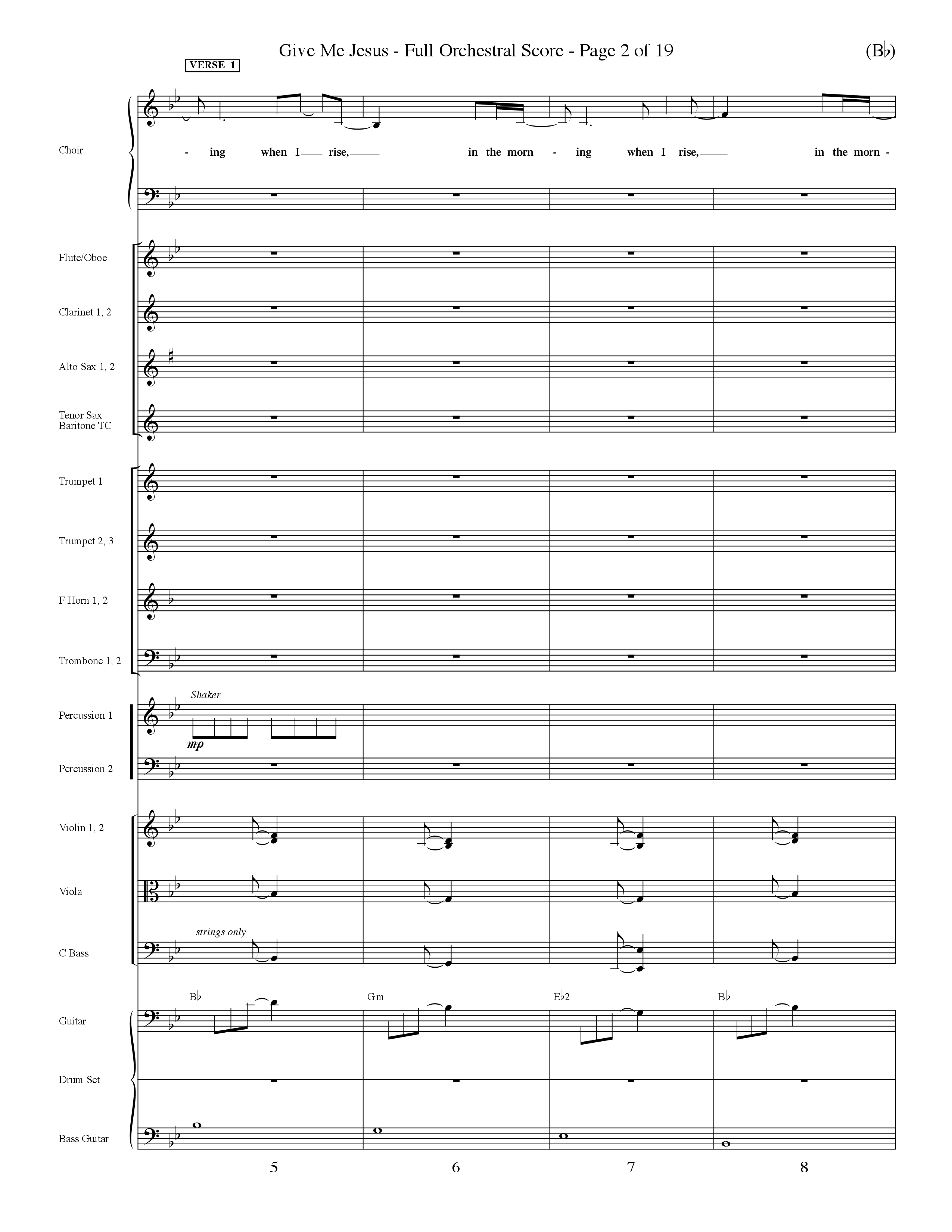 Give Me Jesus (Choral Anthem SATB) Conductor's Score (Word Music Choral / Arr. Fernando Ortega / Orch. Dave Williamson)