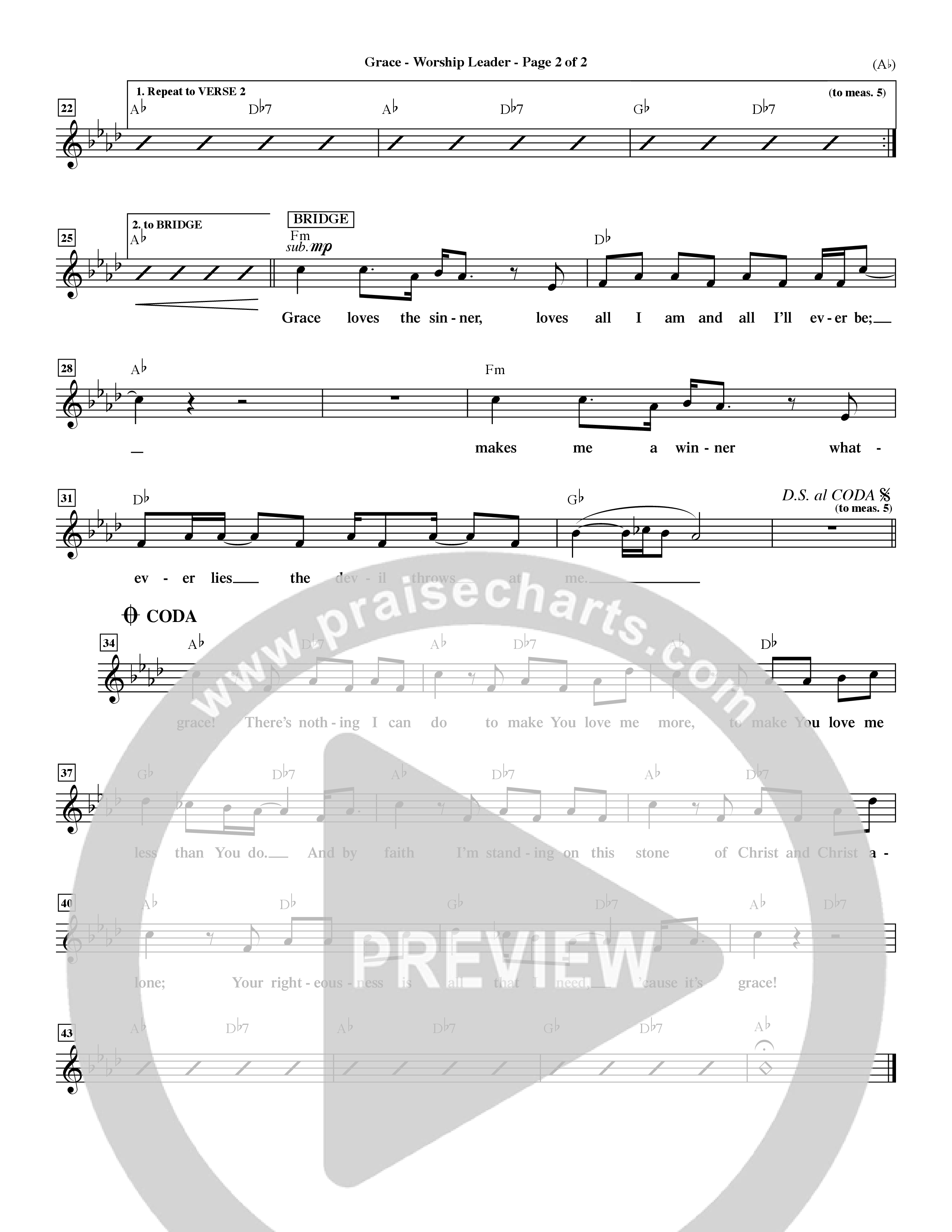 Grace (Choral Anthem SATB) Rhythm Pack (Word Music Choral / Orch. Dave Williamson)