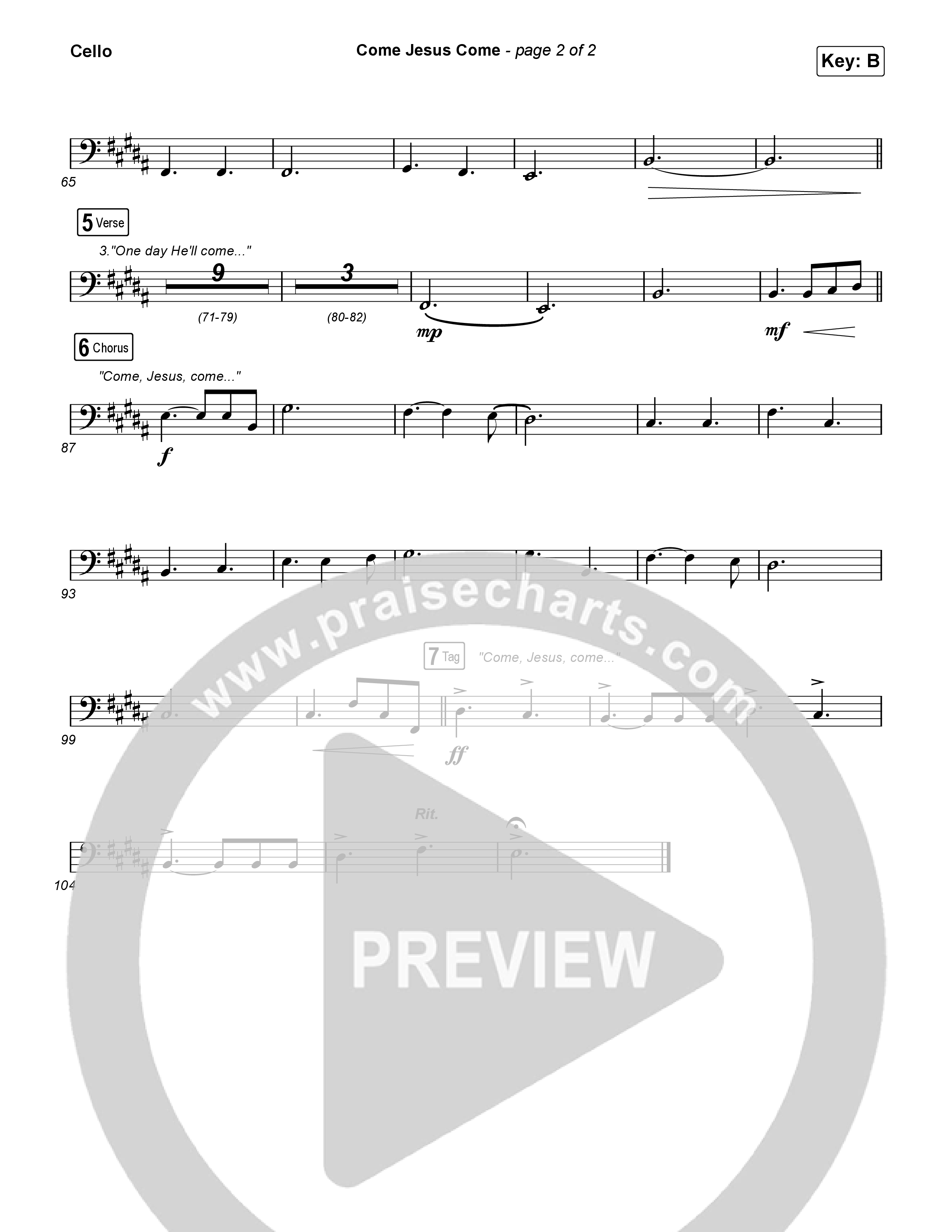 Come Jesus Come Cello (CeCe Winans / Cody Johnson)