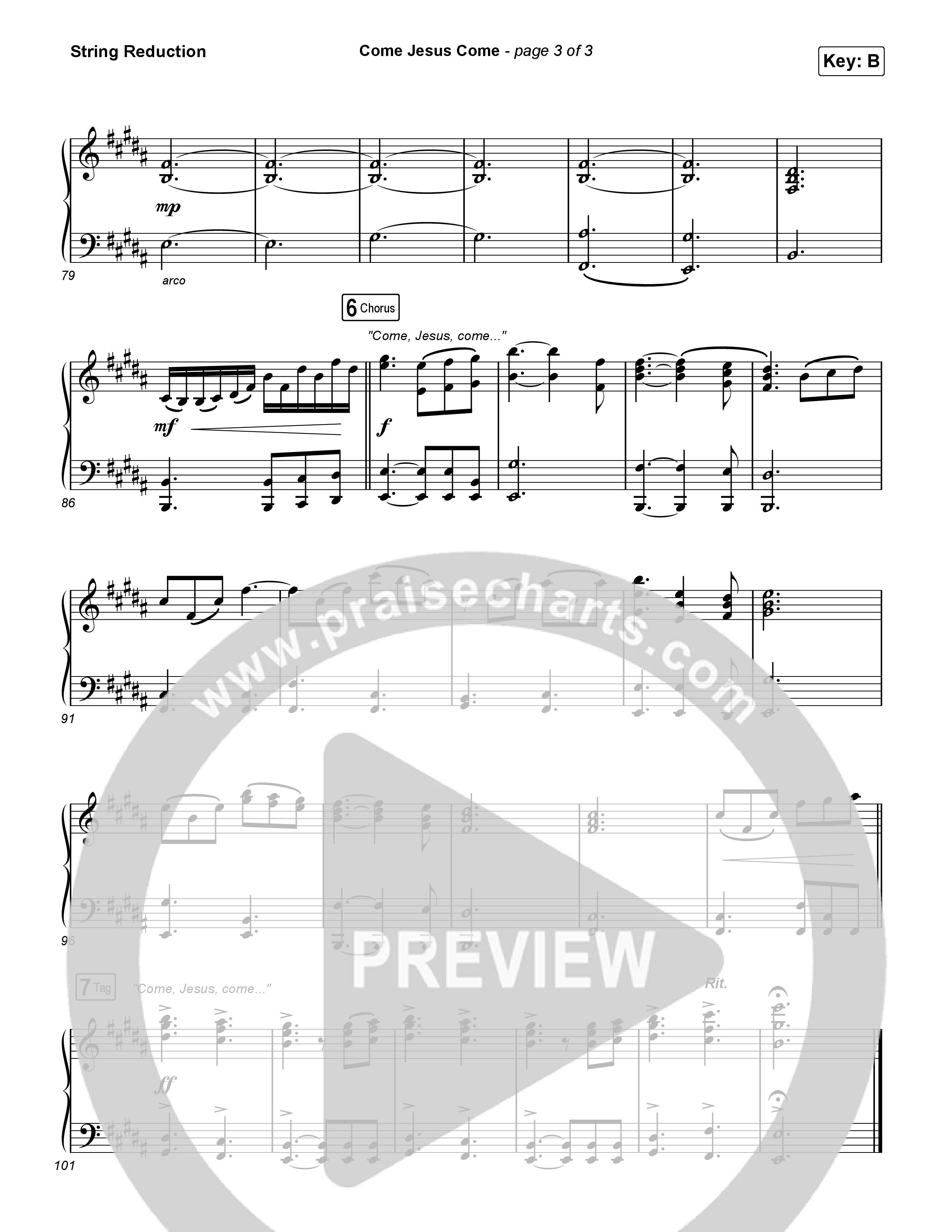 Come Jesus Come String Reduction (CeCe Winans / Cody Johnson)