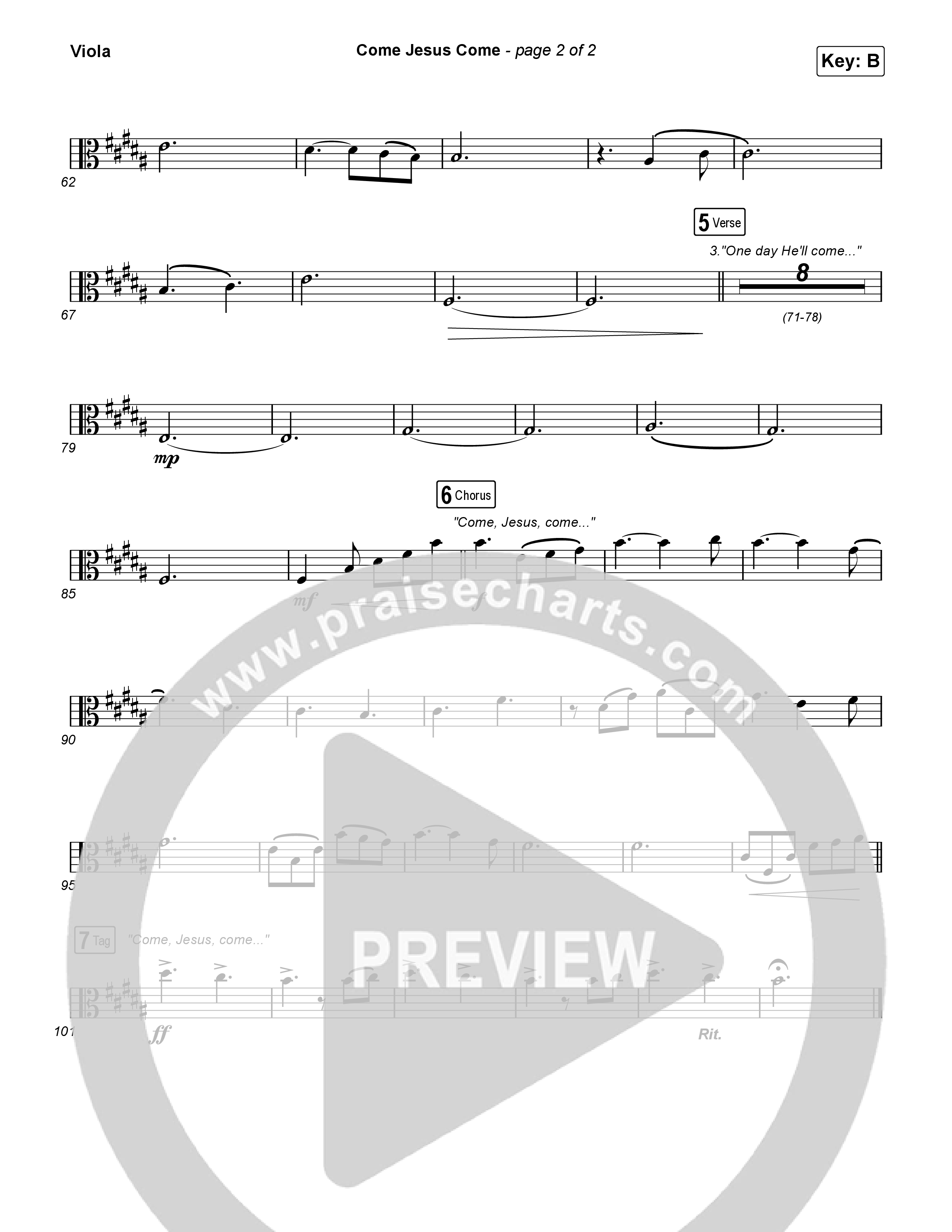 Come Jesus Come Viola (CeCe Winans / Cody Johnson)