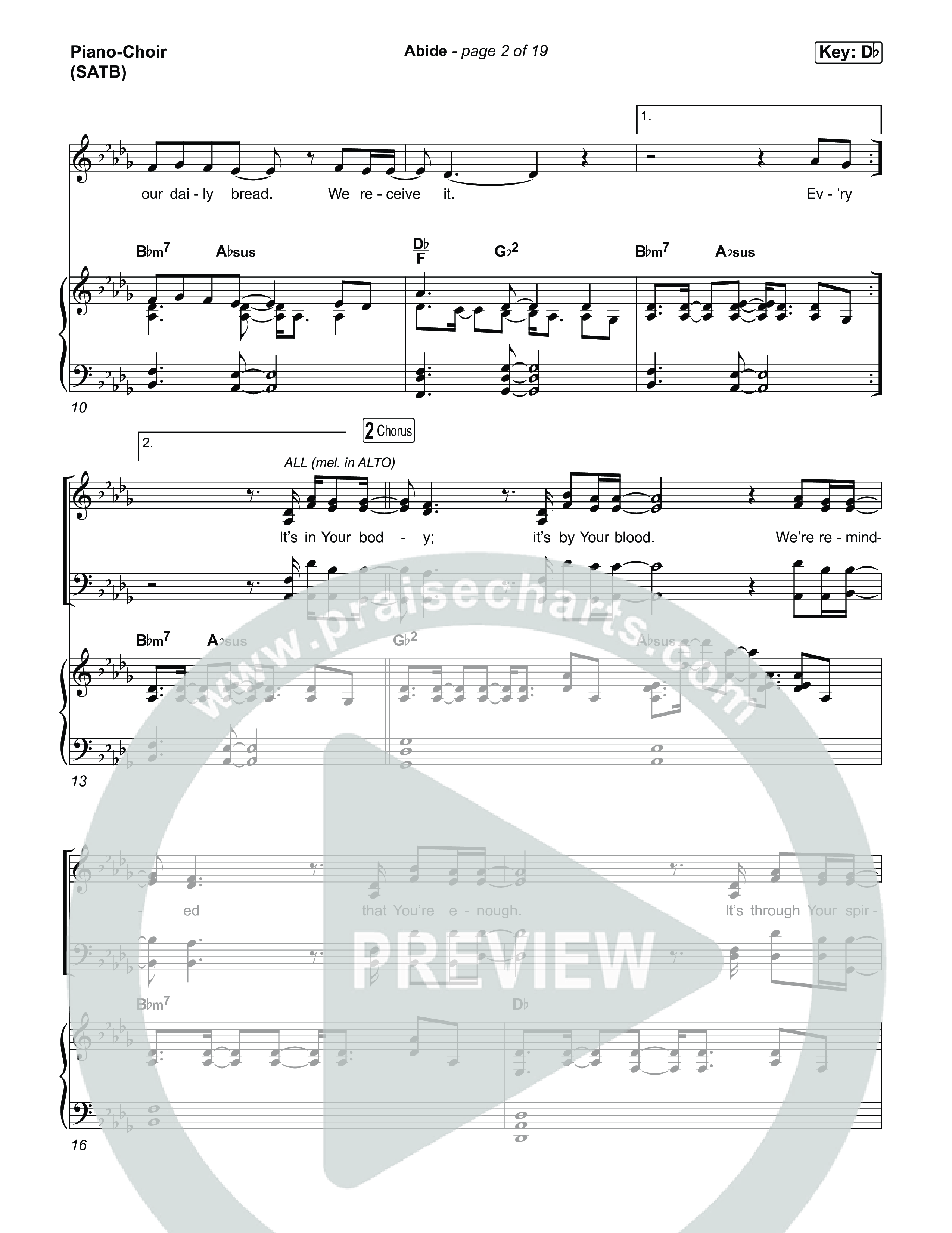 Abide Piano/Vocal Pack (UPPERROOM)