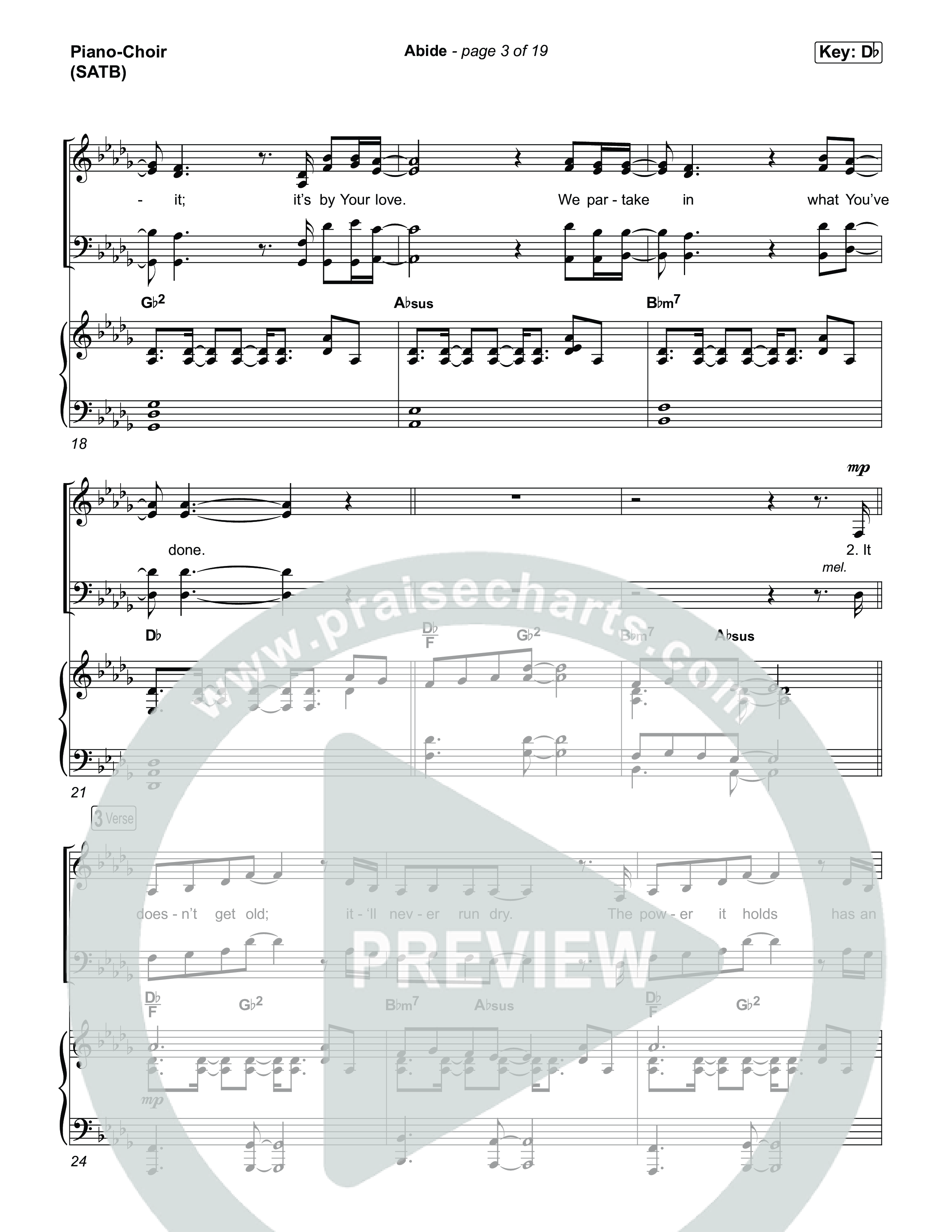 Abide Piano/Vocal Pack (UPPERROOM)