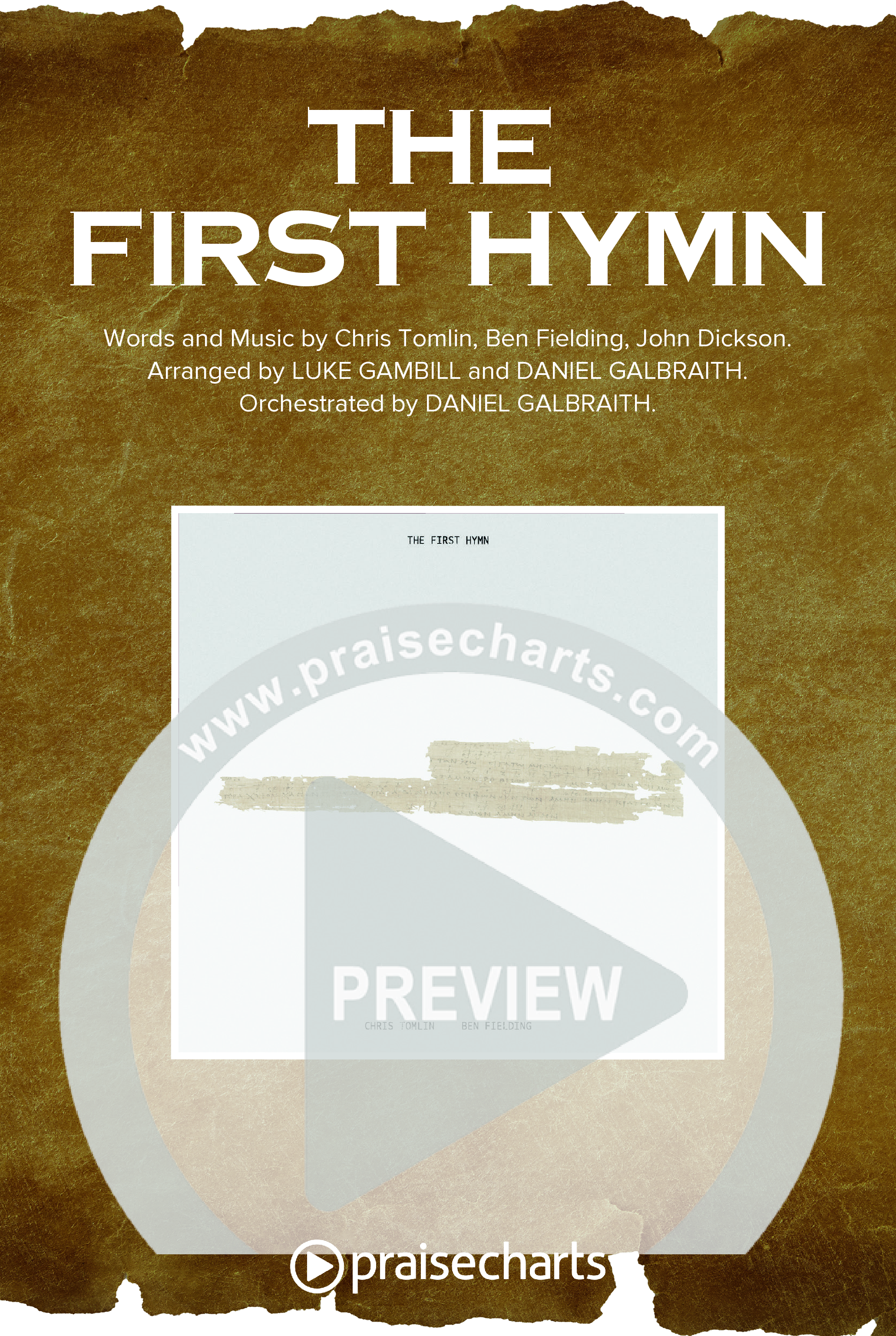 The First Hymn (Choral Anthem SATB) Octavo Cover Sheet (Chris Tofilon / Ben Fielding / Arr. Luke Gambill)
