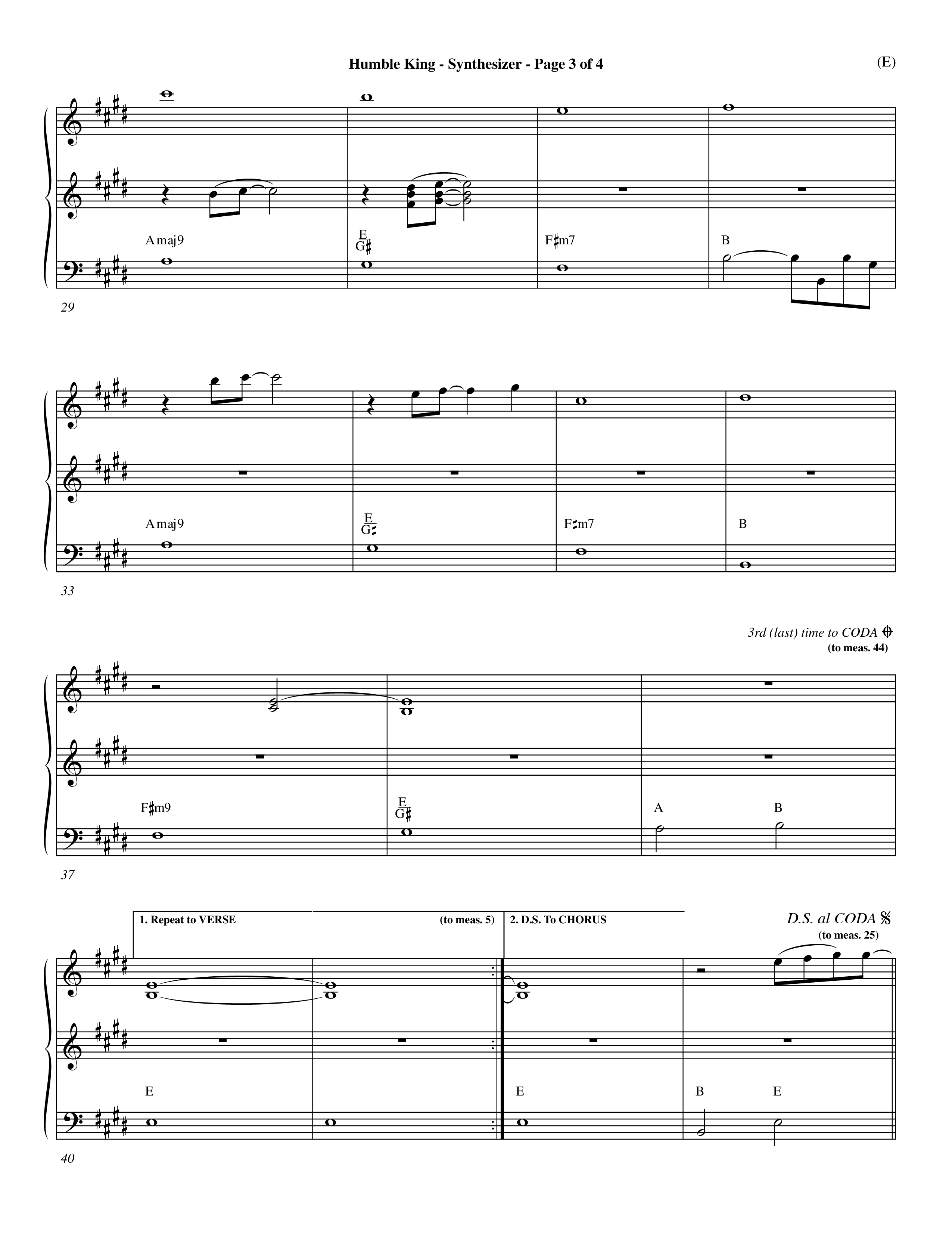 Humble King (Choral Anthem SATB) Synth (Word Music Choral / Orch. Dave Williamson)