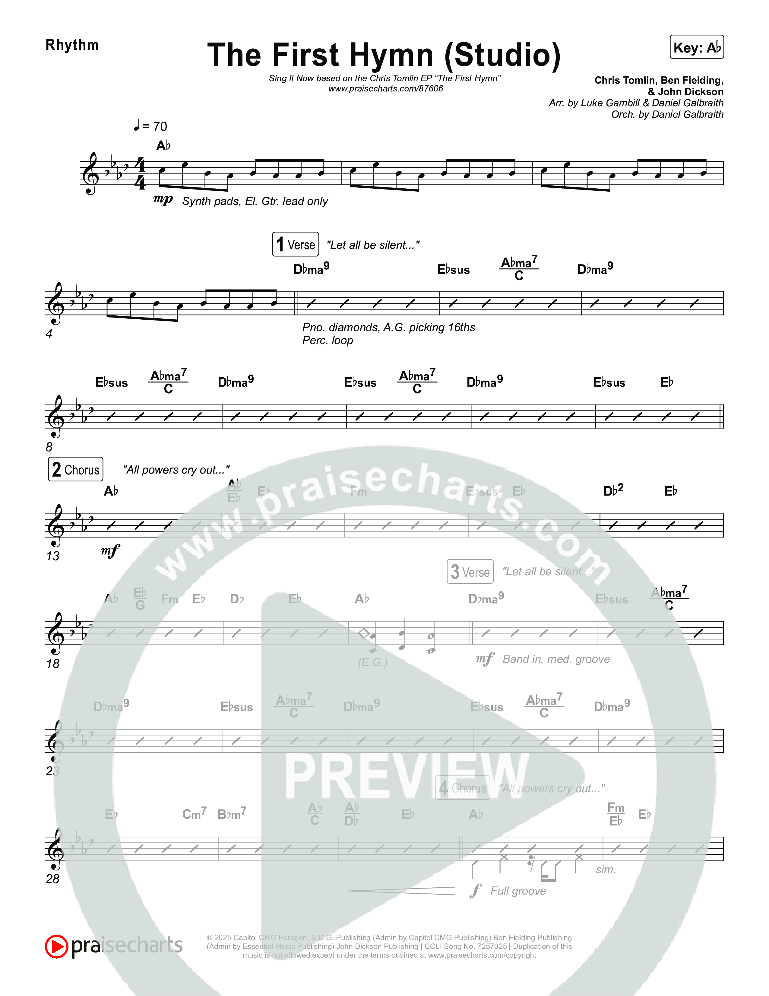 The First Hymn (Sing It Now) Rhythm Pack (Chris Tofilon / Ben Fielding / Arr. Luke Gambill)