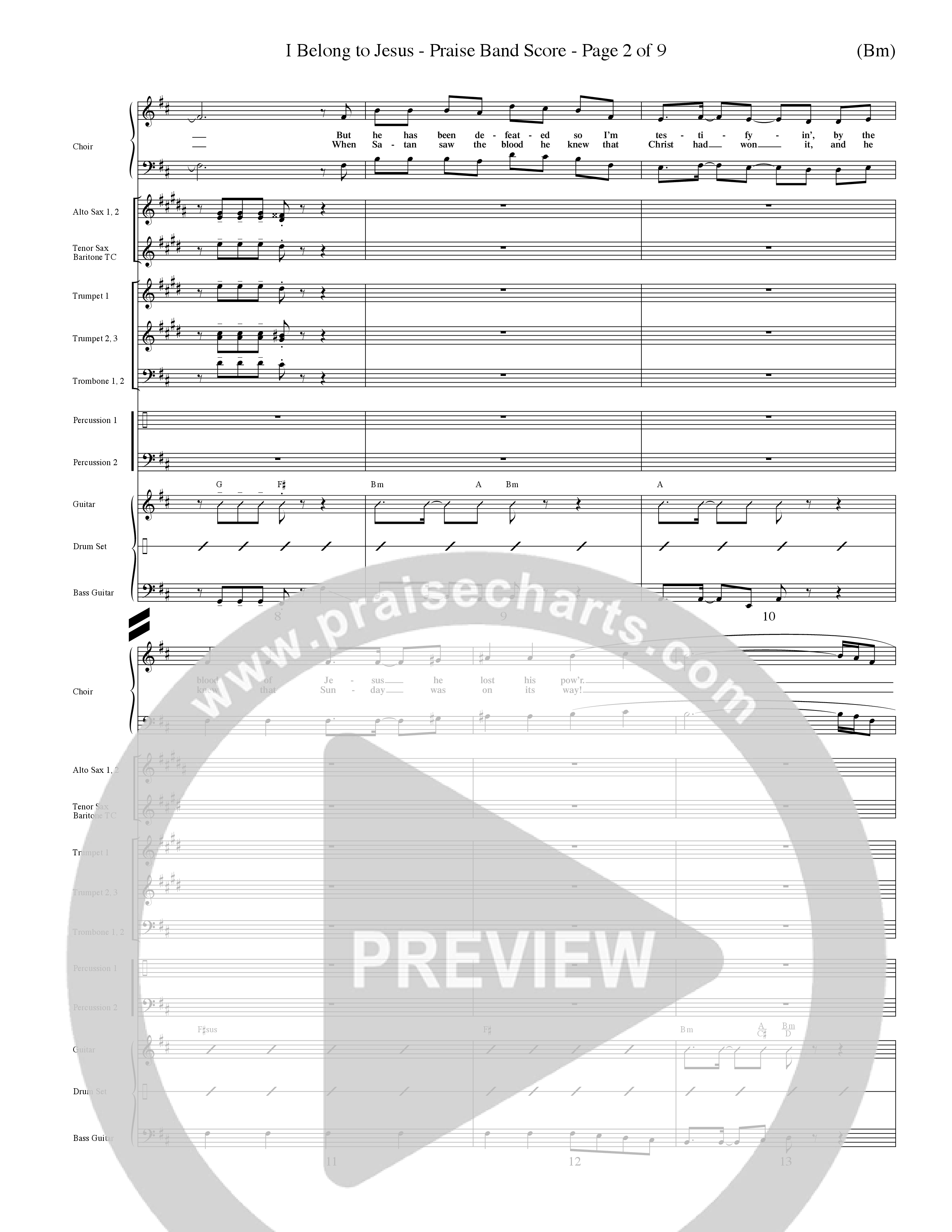 I Belong To Jesus (Choral Anthem SATB) Conductor's Score (Word Music Choral / Orch. Dave Williamson)