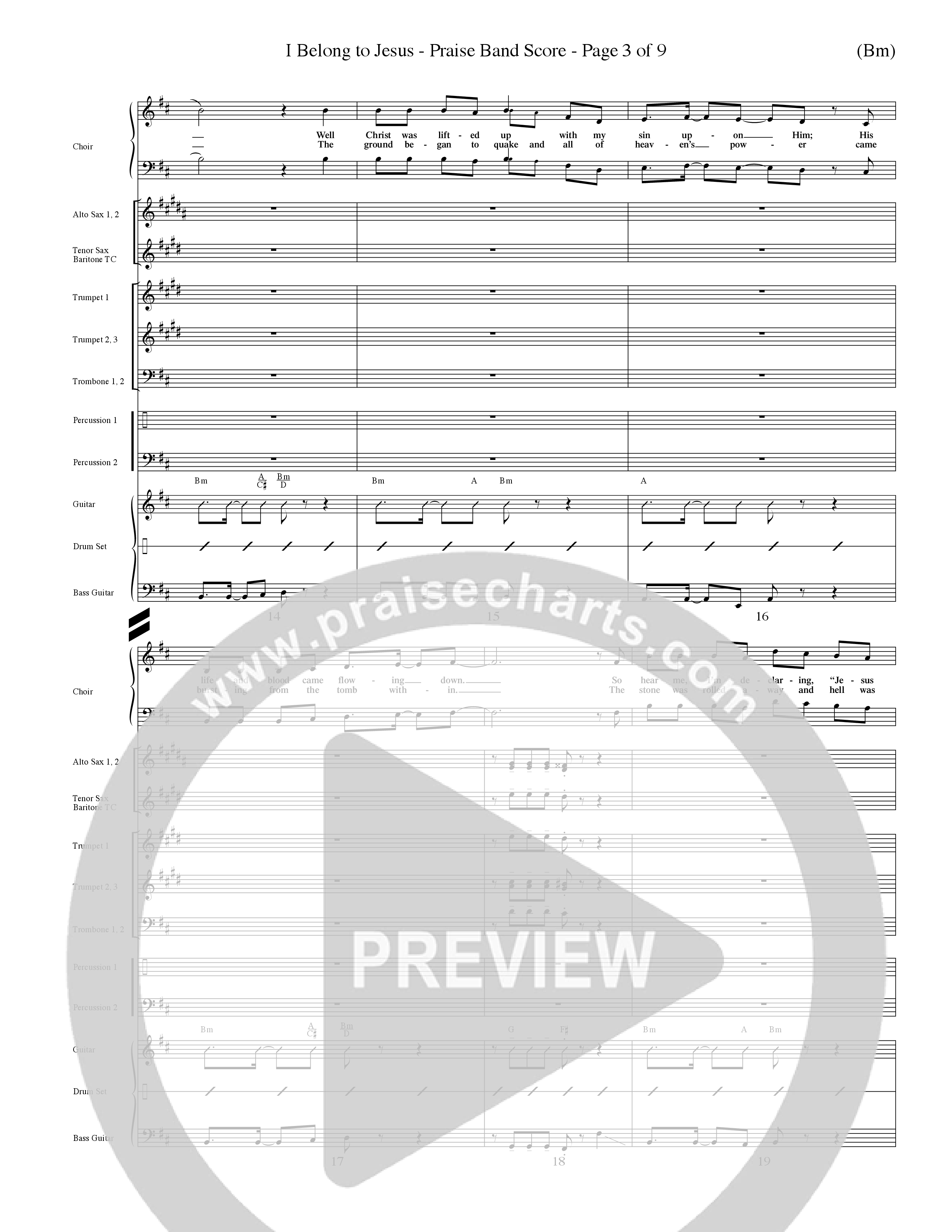 I Belong To Jesus (Choral Anthem SATB) Conductor's Score (Word Music Choral / Orch. Dave Williamson)