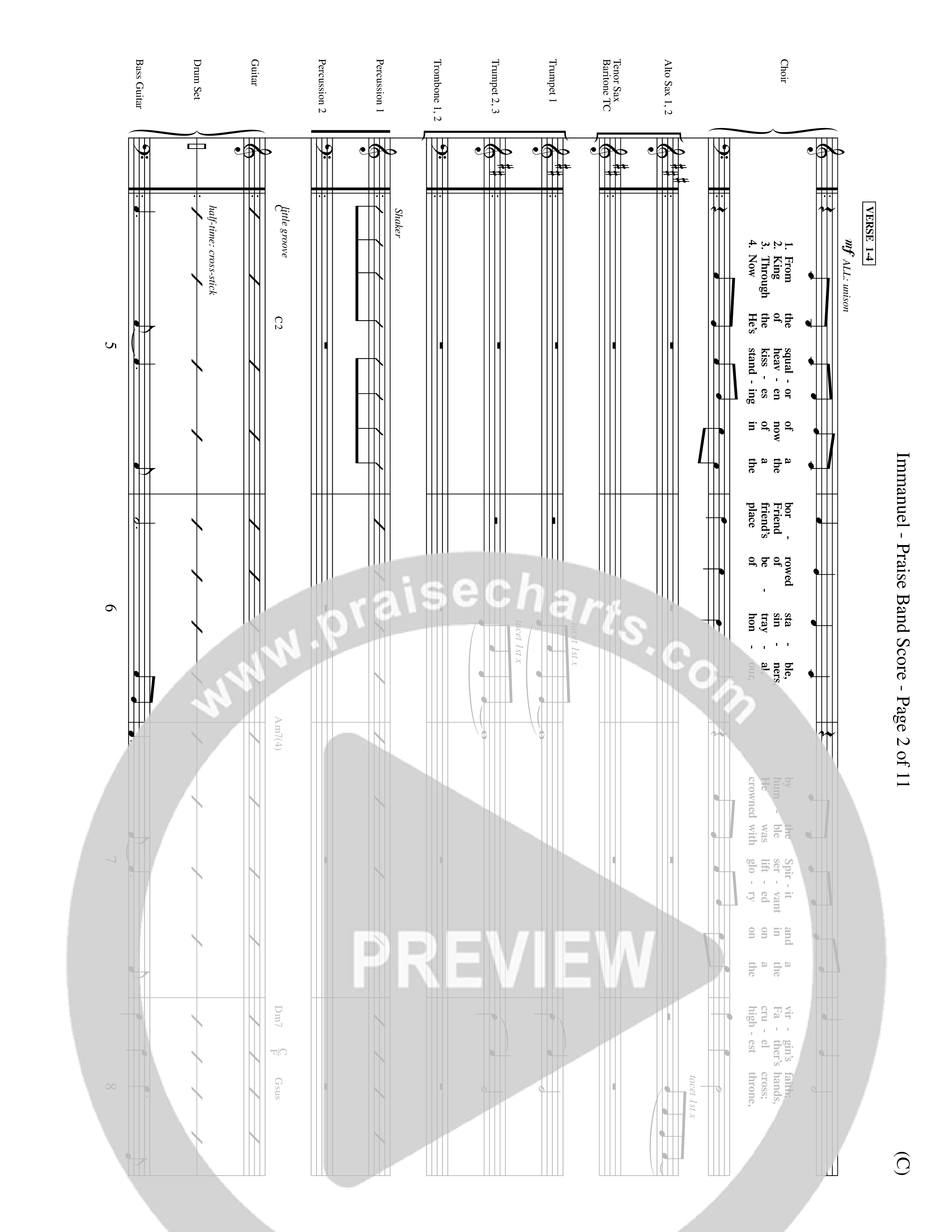 Immanuel (Choral Anthem SATB) Conductor's Score (Word Music Choral / Orch. Dave Williamson)