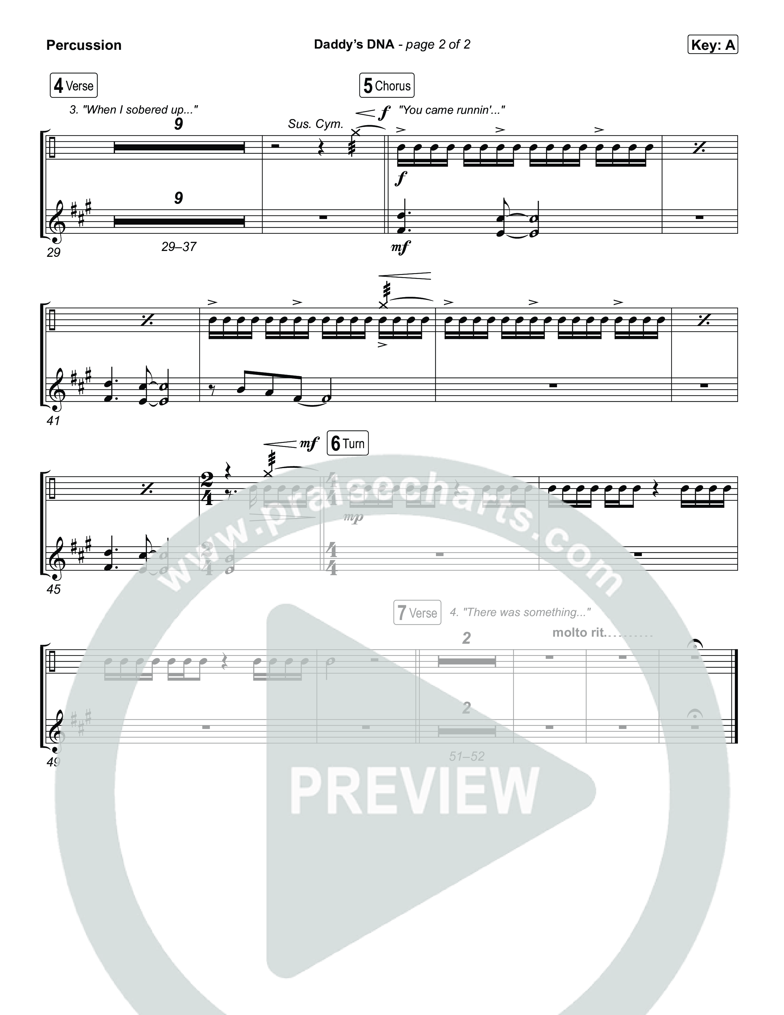 Daddy's DNA Percussion (Brandon Lake)