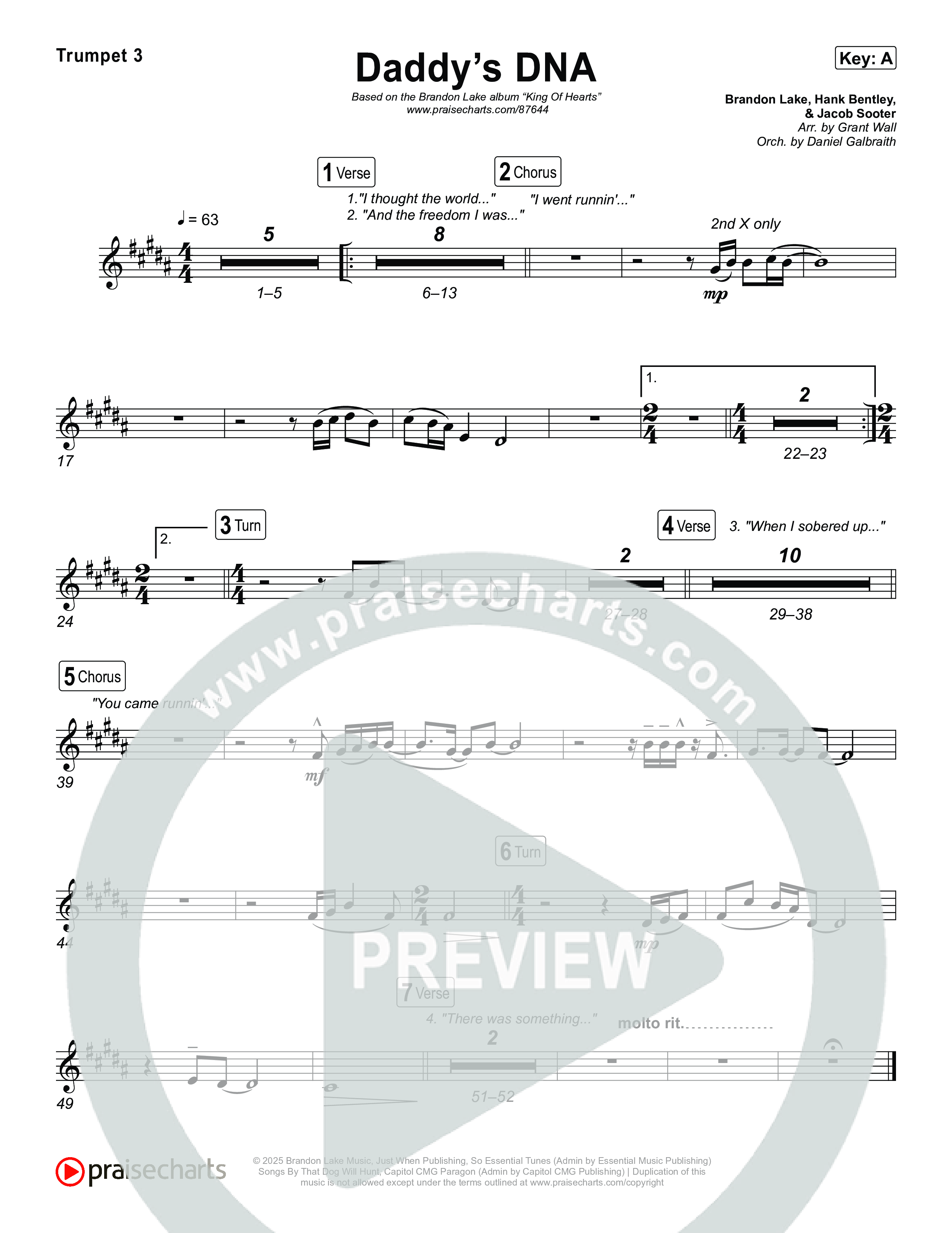 Daddy's DNA Trumpet 3 (Brandon Lake)