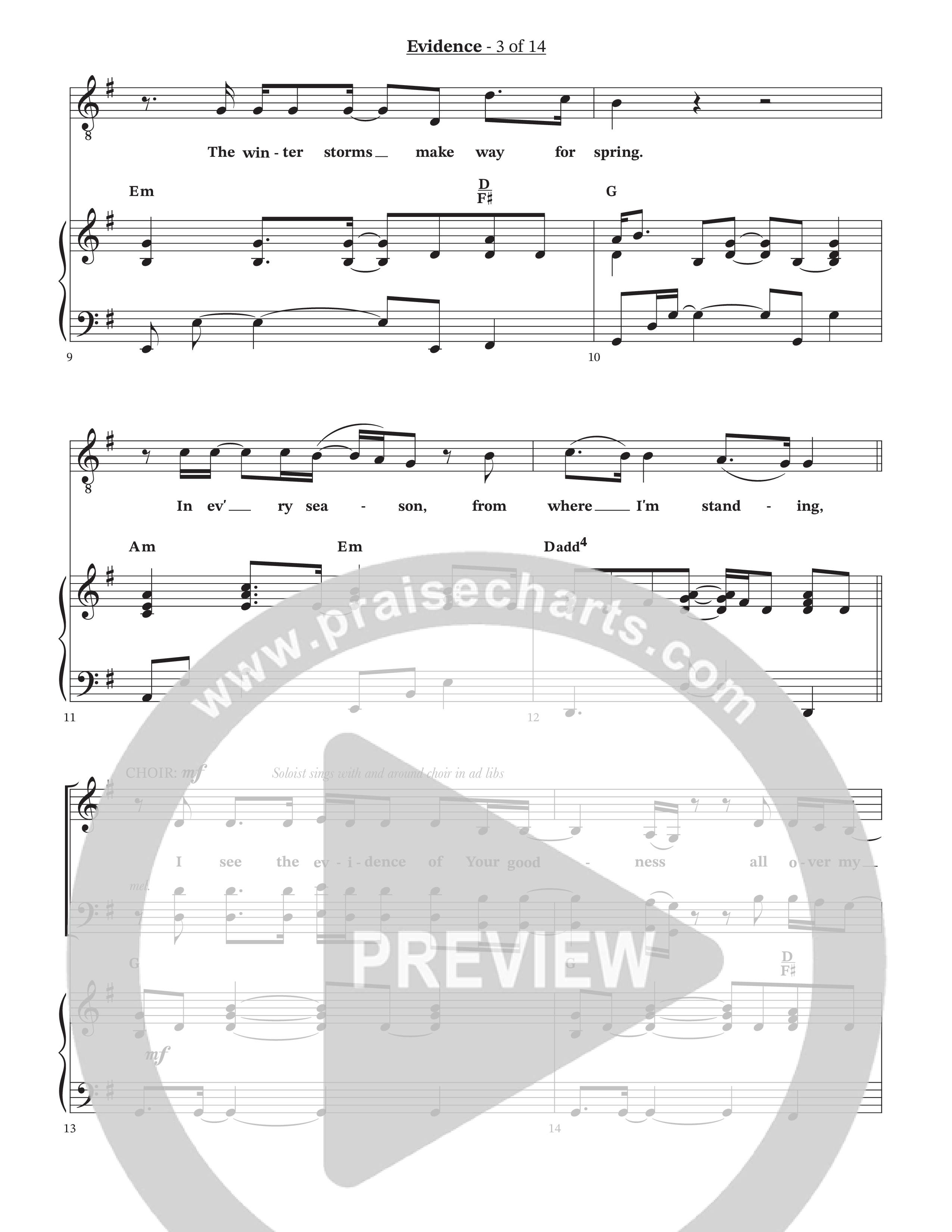 Evidence (Choral Anthem SATB) Anthem (SATB/Piano) (Triumphant Quartet / Arr. Wayne Haun / Arr. Josh Stewart)