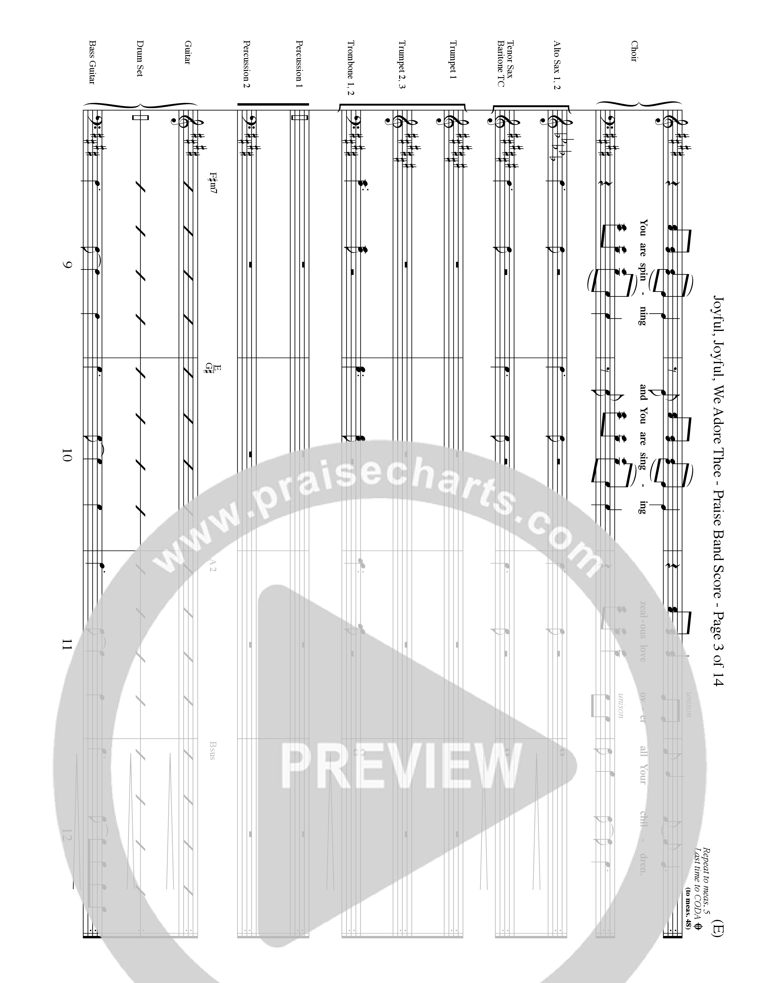 Joyful Joyful We Adore Thee (Choral Anthem SATB) Conductor's Score (Word Music Choral / Orch. Dave Williamson)