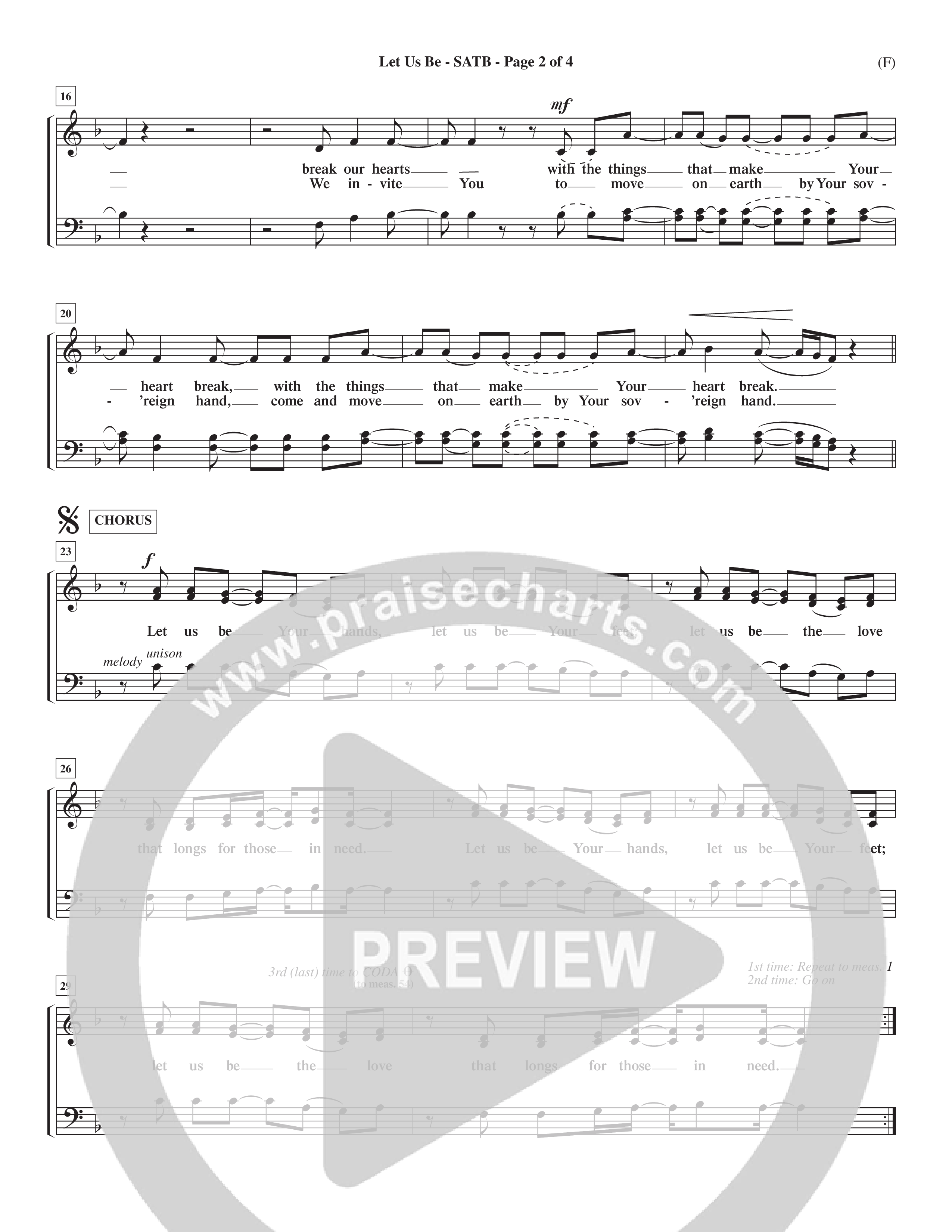 Let Us Be (Choral Anthem SATB) Choir Sheet (SATB) (Word Music Choral / Orch. Dave Williamson)