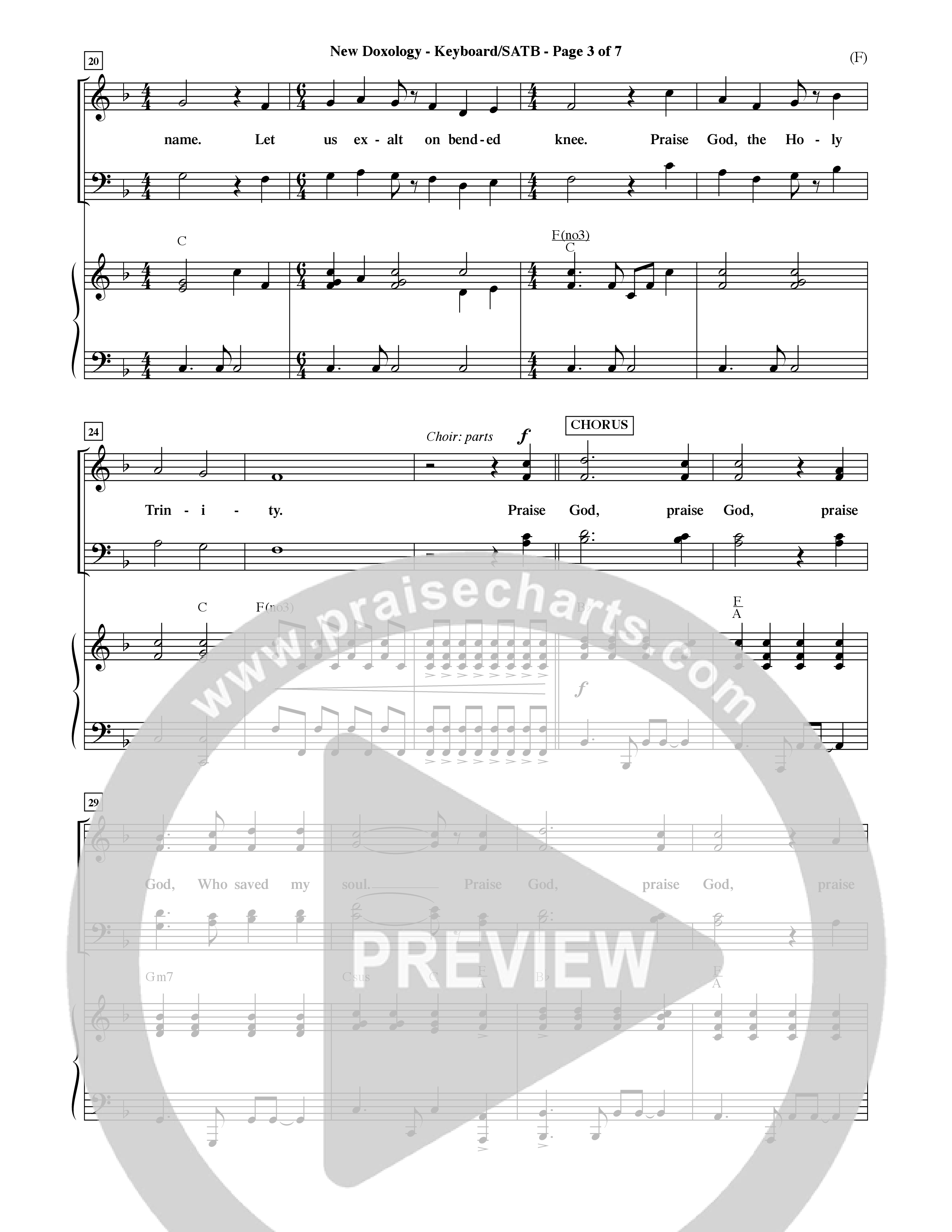New Doxology (Choral Anthem SATB) Keyboard/Vocal (SATB) (Word Music Choral / Orch. David Shipps)