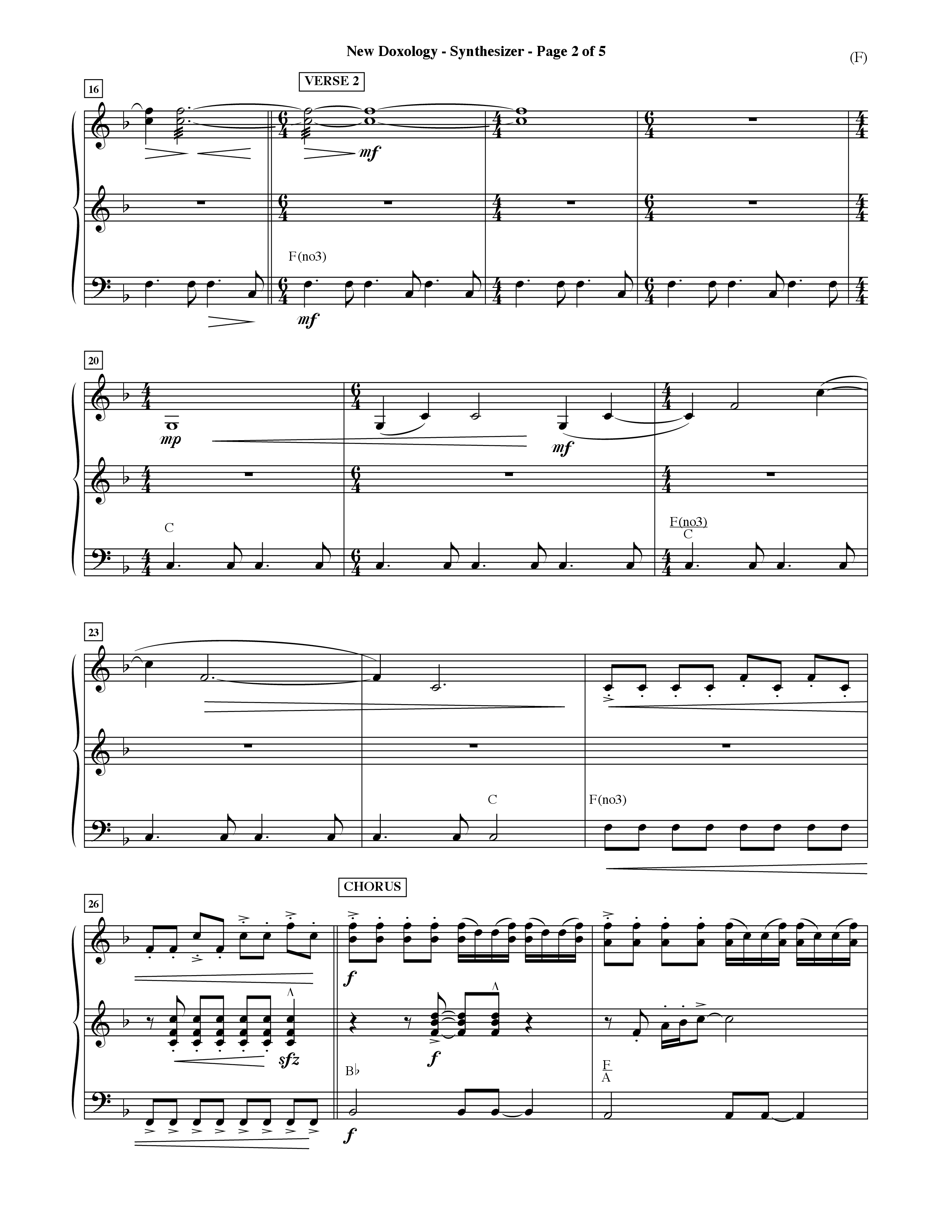 New Doxology (Choral Anthem SATB) Synth (Word Music Choral / Orch. David Shipps)