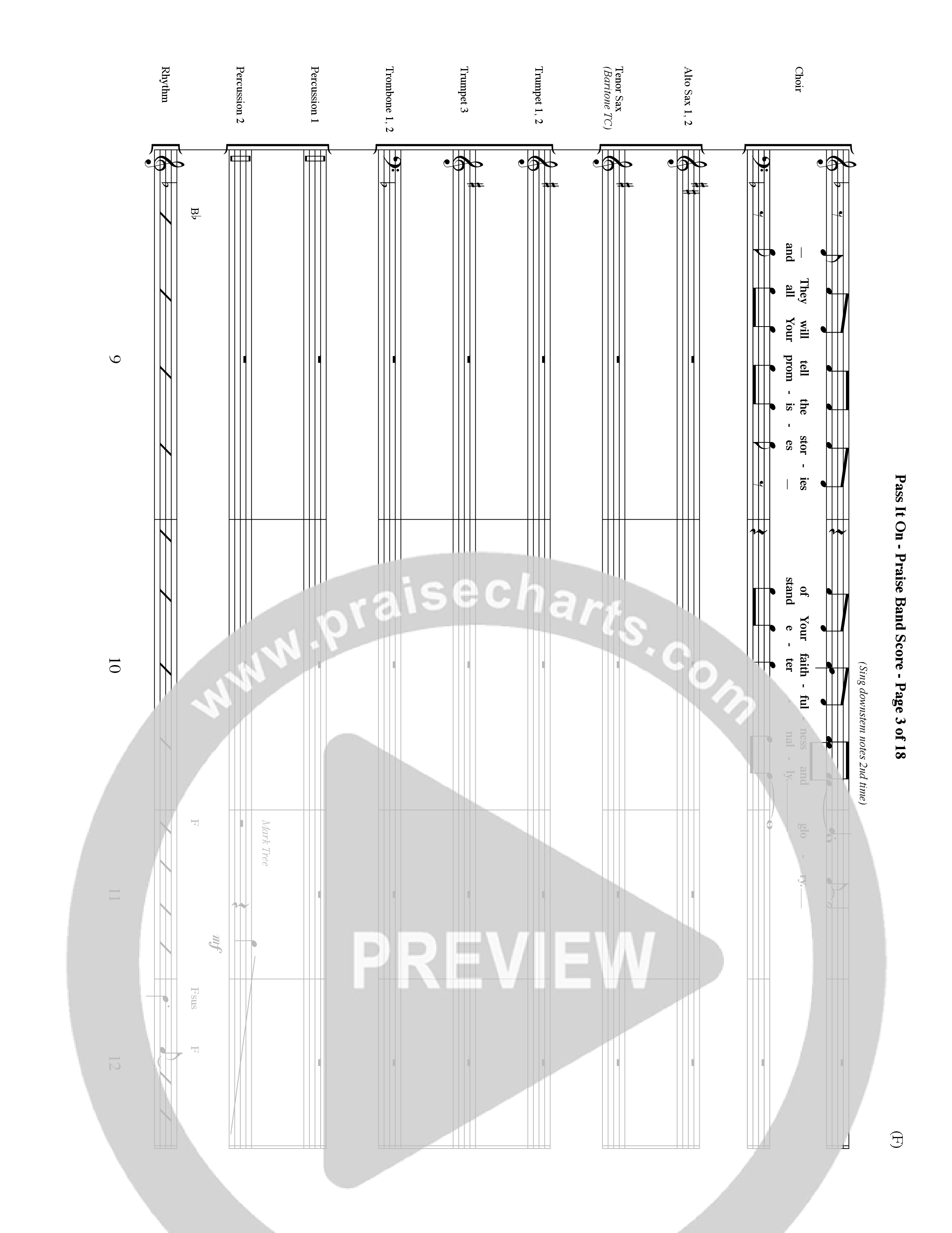 Pass It On (Choral Anthem SATB) Conductor's Score (Word Music Choral / Orch. David Shipps)