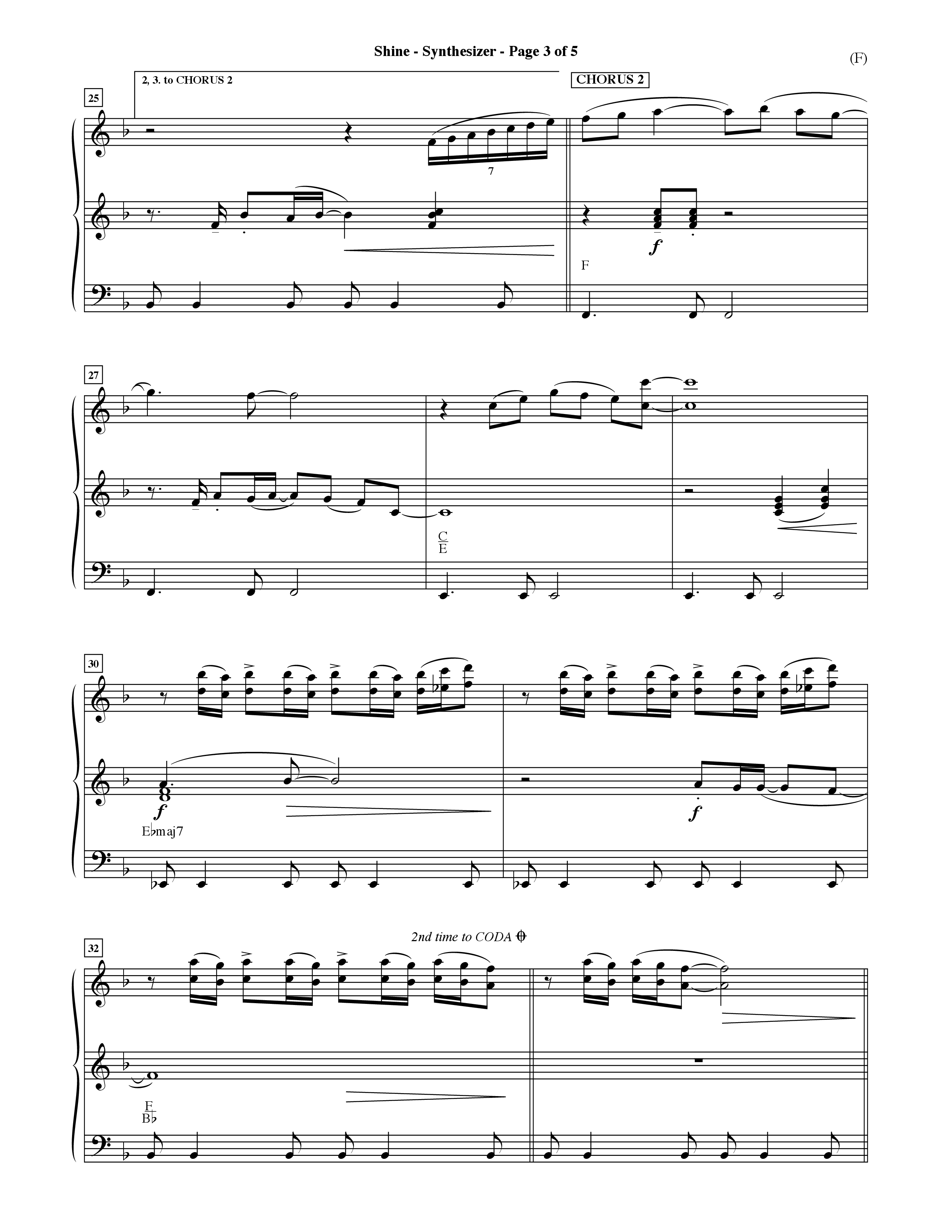 Shine (Choral Anthem SATB) Synth (Word Music Choral / Orch. David Shipps)