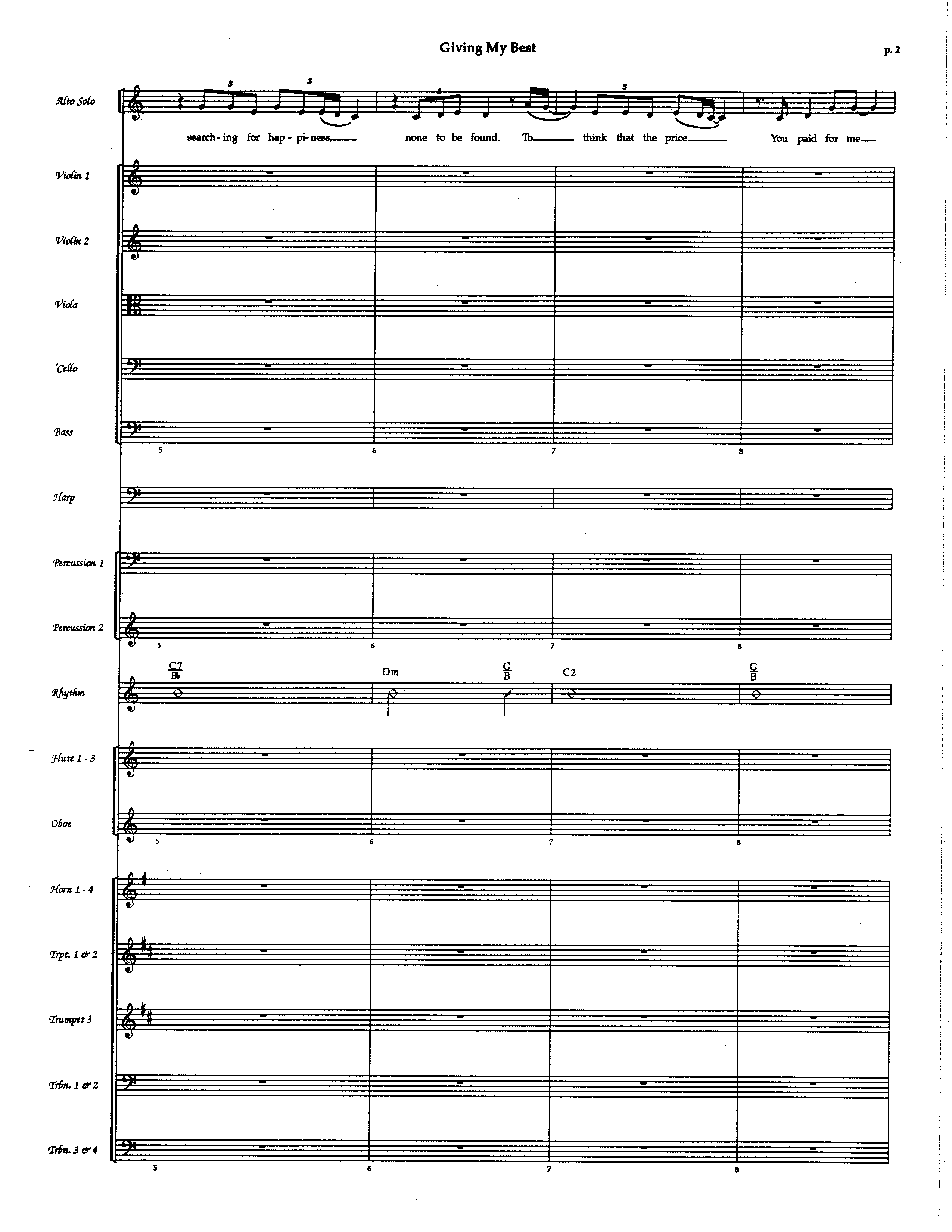 Giving My Best (Choral Anthem SATB) Conductor's Score (The Brooklyn Tabernacle Choir / Arr. Carol Cymbala / Orch. Lari Goss)