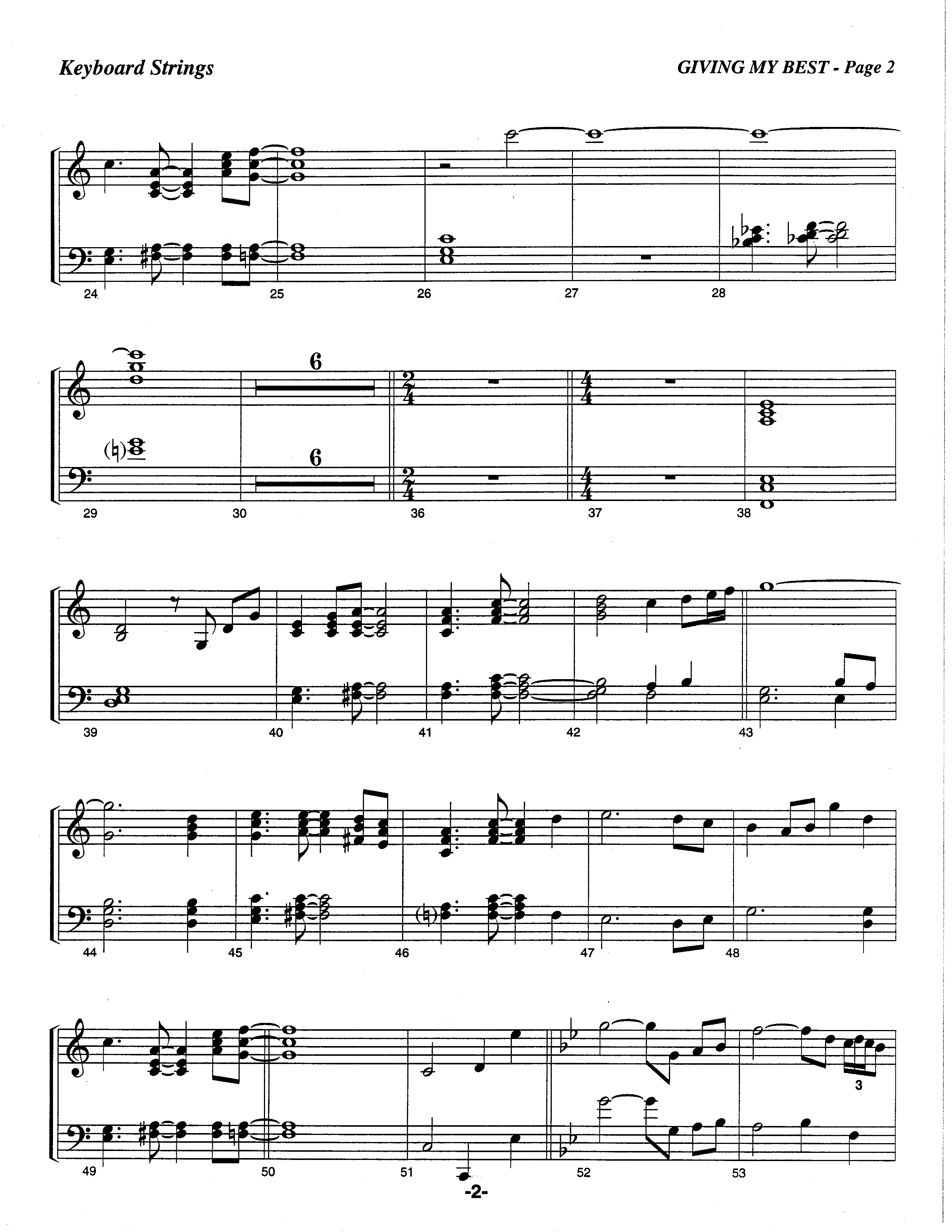 Giving My Best (Choral Anthem SATB) Piano Sheet (The Brooklyn Tabernacle Choir / Arr. Carol Cymbala / Orch. Lari Goss)