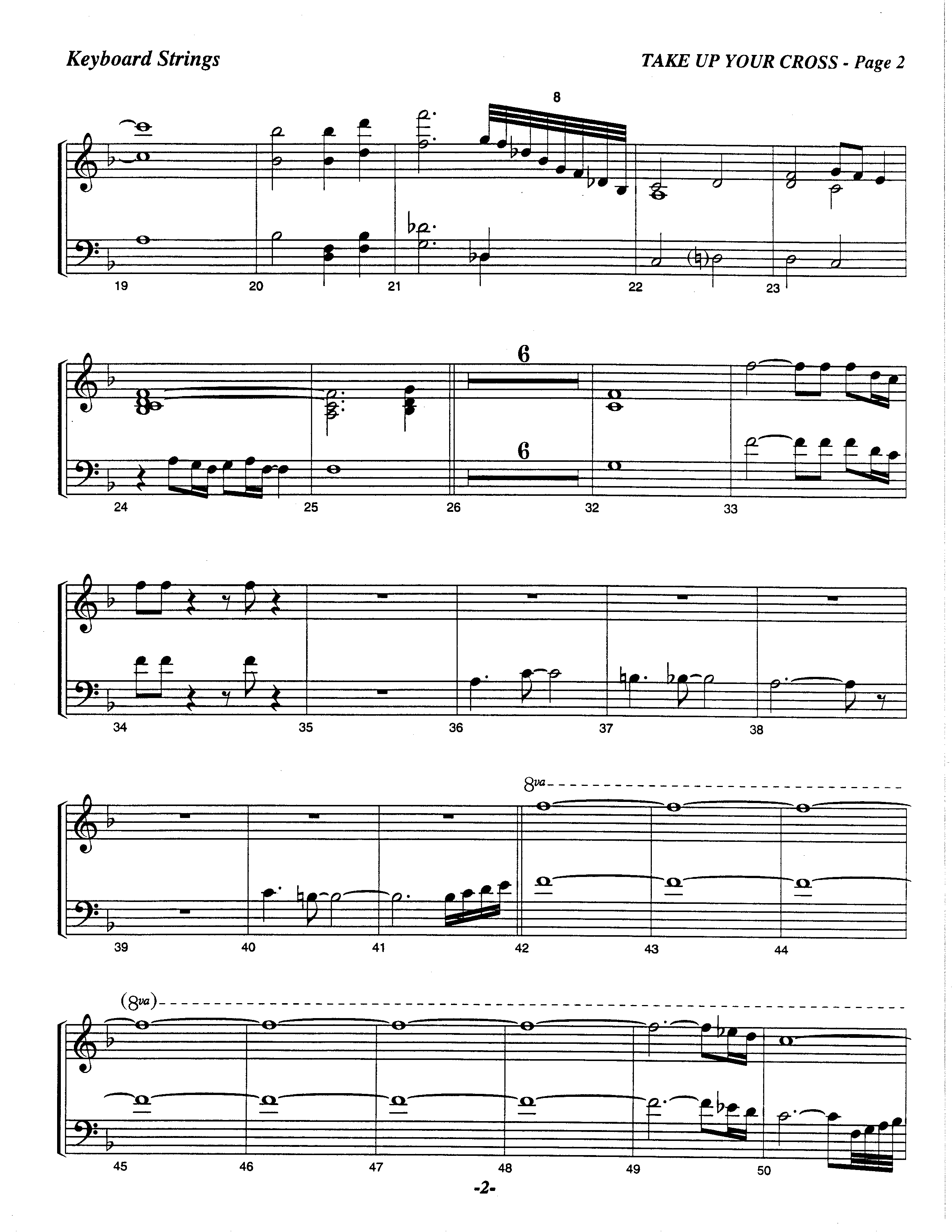 Take Up Your Cross (Choral Anthem SATB) Piano Sheet (The Brooklyn Tabernacle Choir / Arr. Carol Cymbala / Orch. Lari Goss)