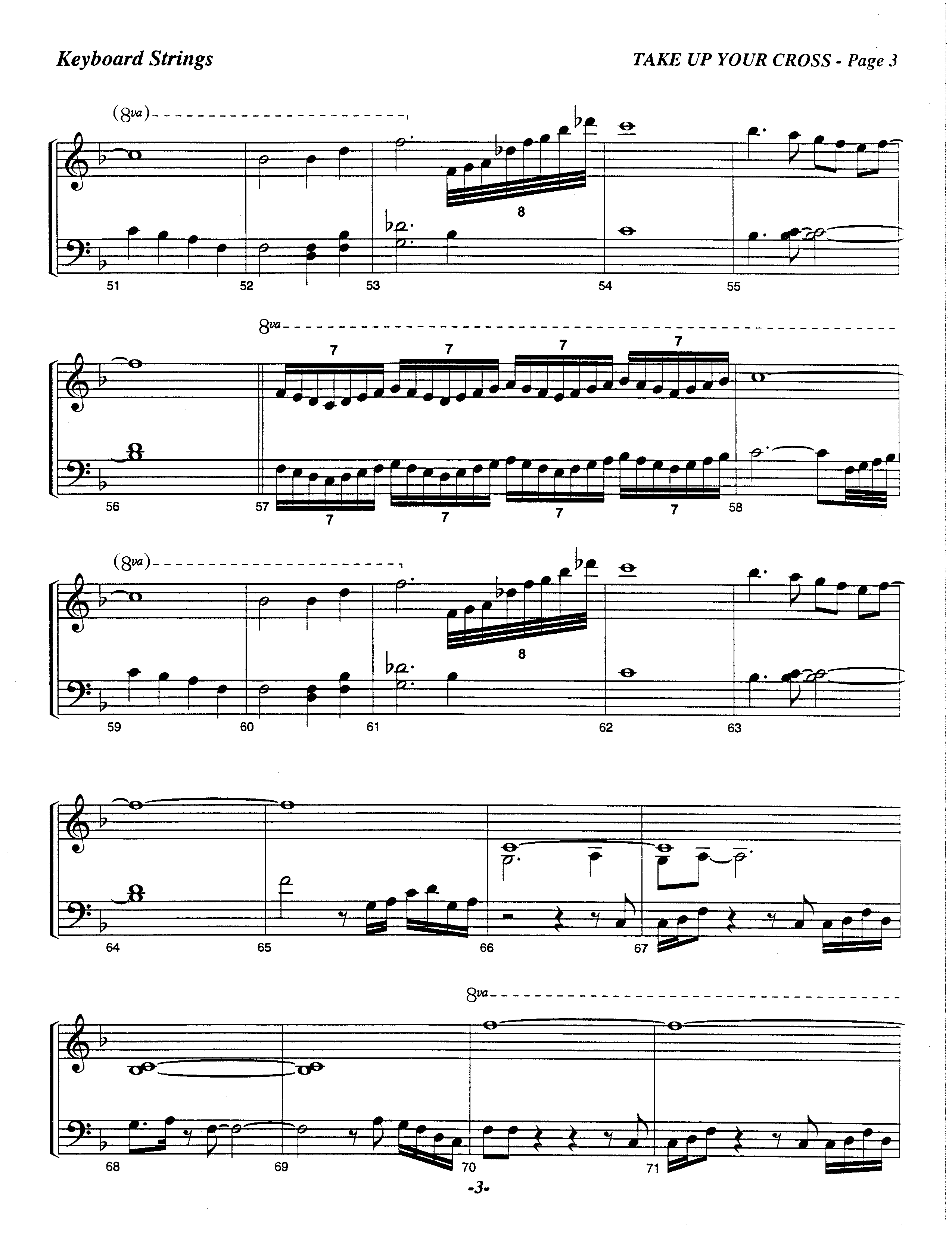 Take Up Your Cross (Choral Anthem SATB) Piano Sheet (The Brooklyn Tabernacle Choir / Arr. Carol Cymbala / Orch. Lari Goss)