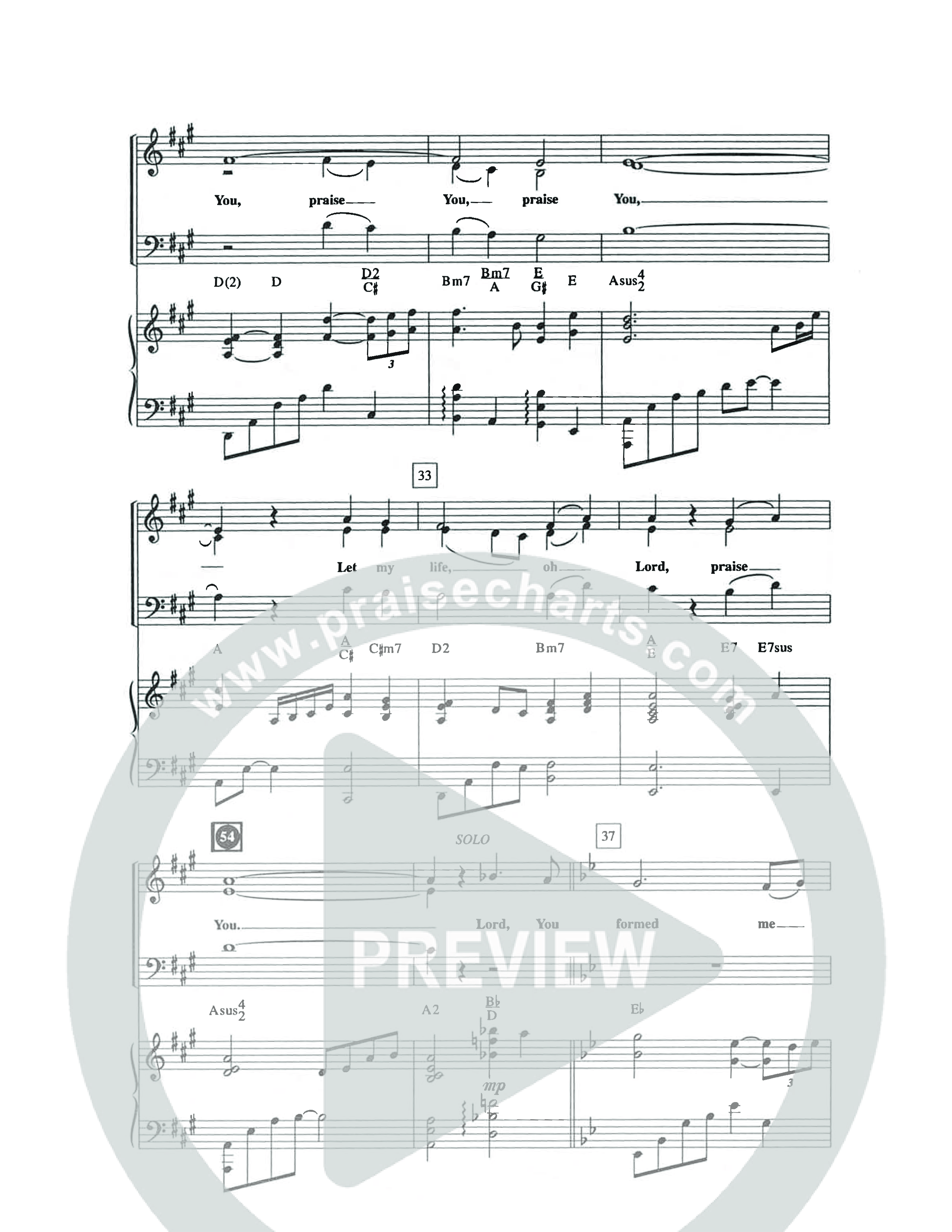 Praise You (Choral Anthem SATB) Anthem (SATB/Piano) (The Brooklyn Tabernacle Choir / Arr. Carol Cymbala / Orch. Lari Goss)