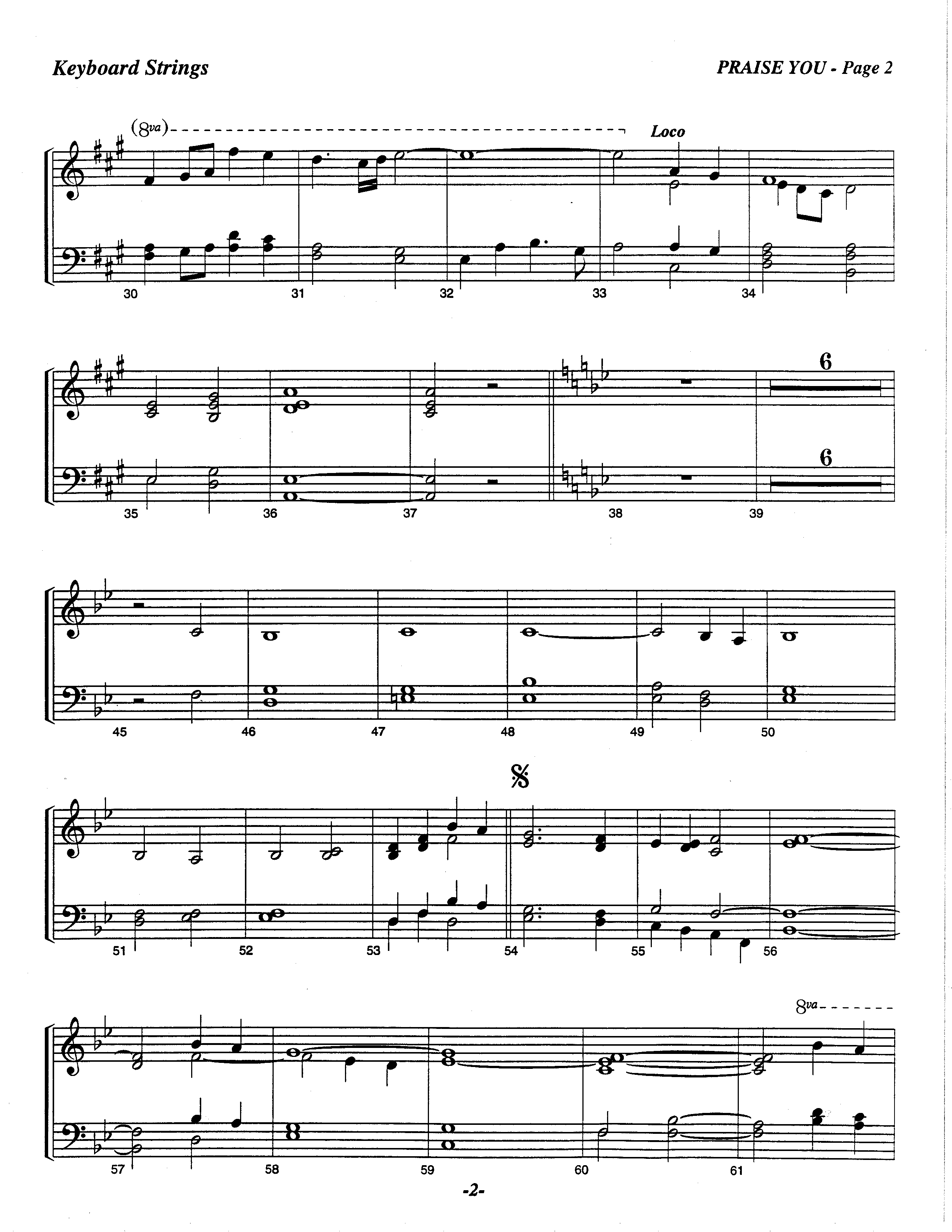 Praise You (Choral Anthem SATB) Piano Sheet (The Brooklyn Tabernacle Choir / Arr. Carol Cymbala / Orch. Lari Goss)