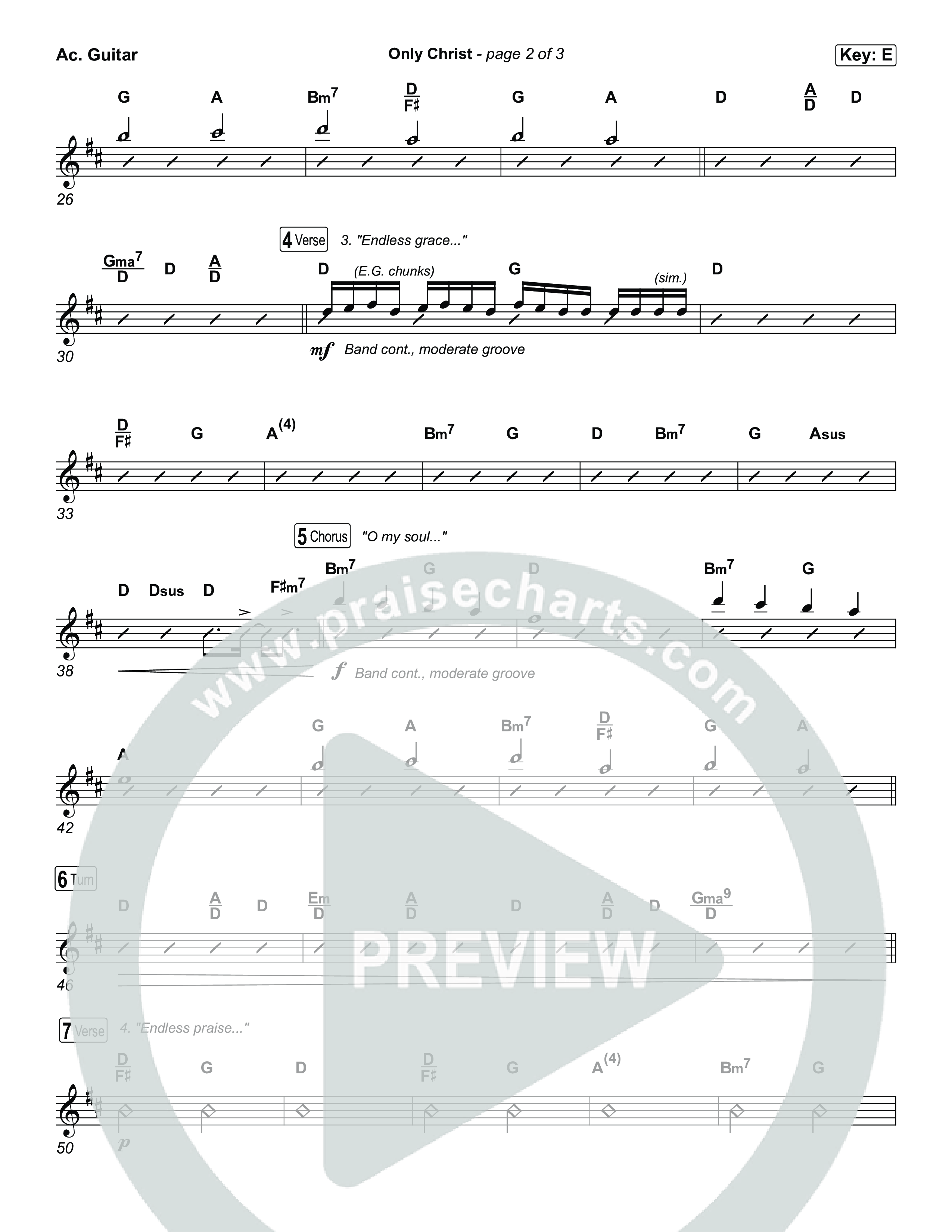 Only Christ Acoustic Guitar (The Worship Initiative / Watermark Music / Hayden Browning)