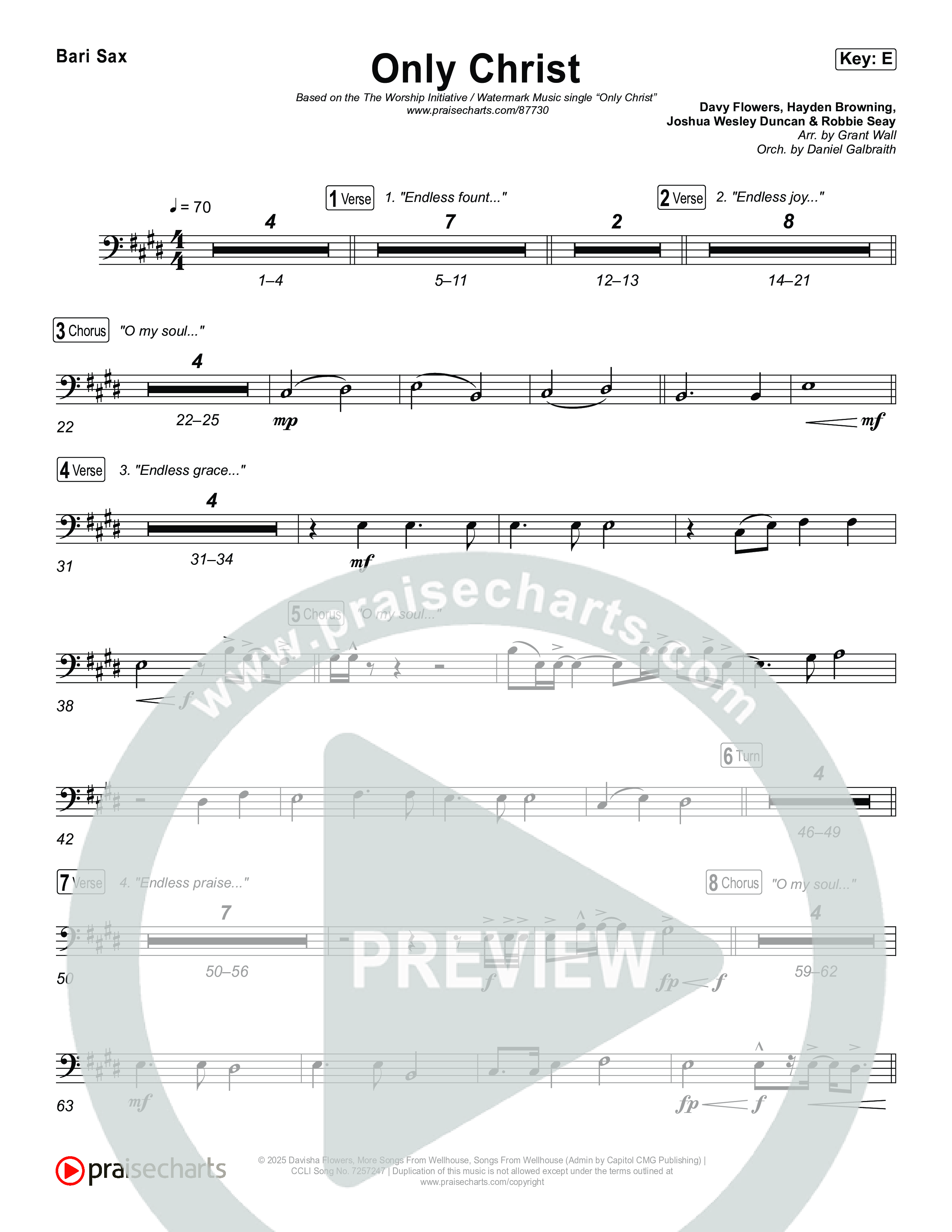 Only Christ Bari Sax (The Worship Initiative / Watermark Music / Hayden Browning)