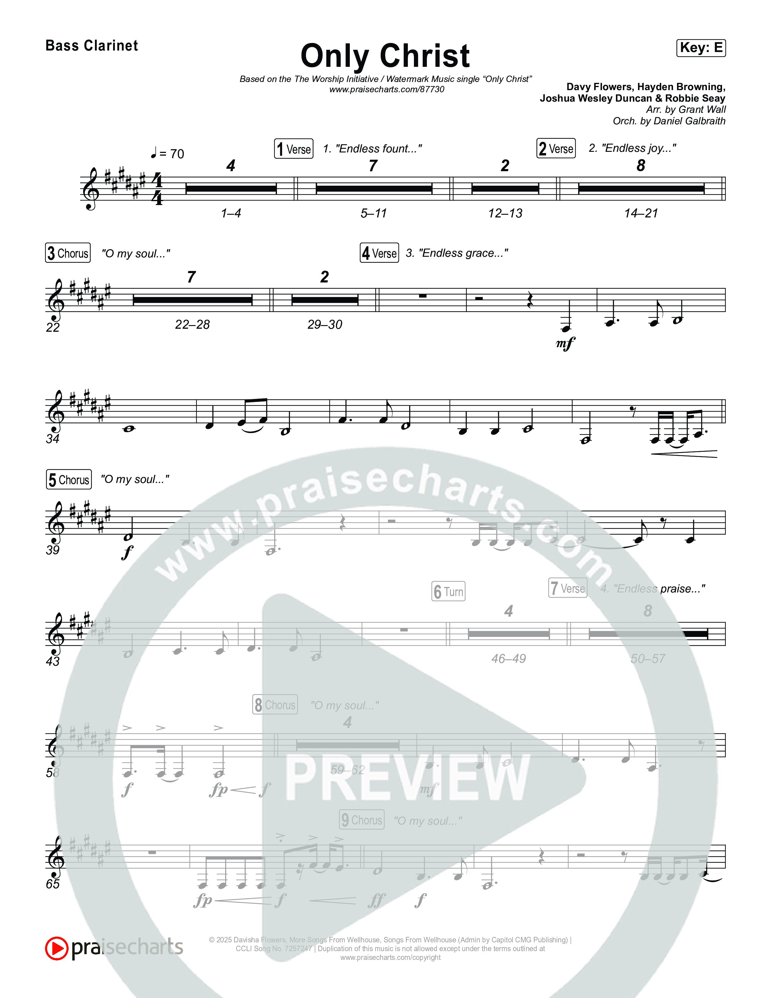 Only Christ Bass Clarinet (The Worship Initiative / Watermark Music / Hayden Browning)