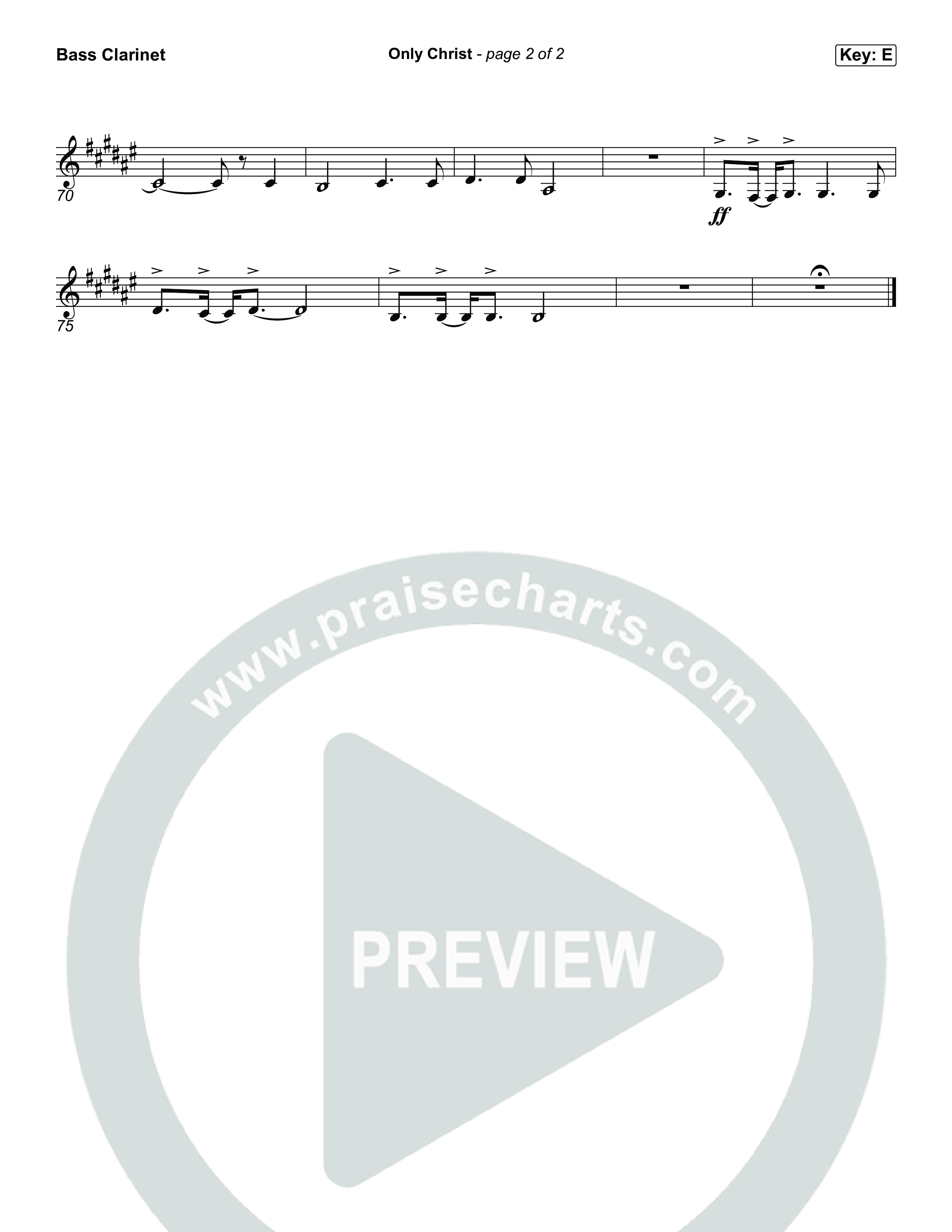 Only Christ Bass Clarinet (The Worship Initiative / Watermark Music / Hayden Browning)