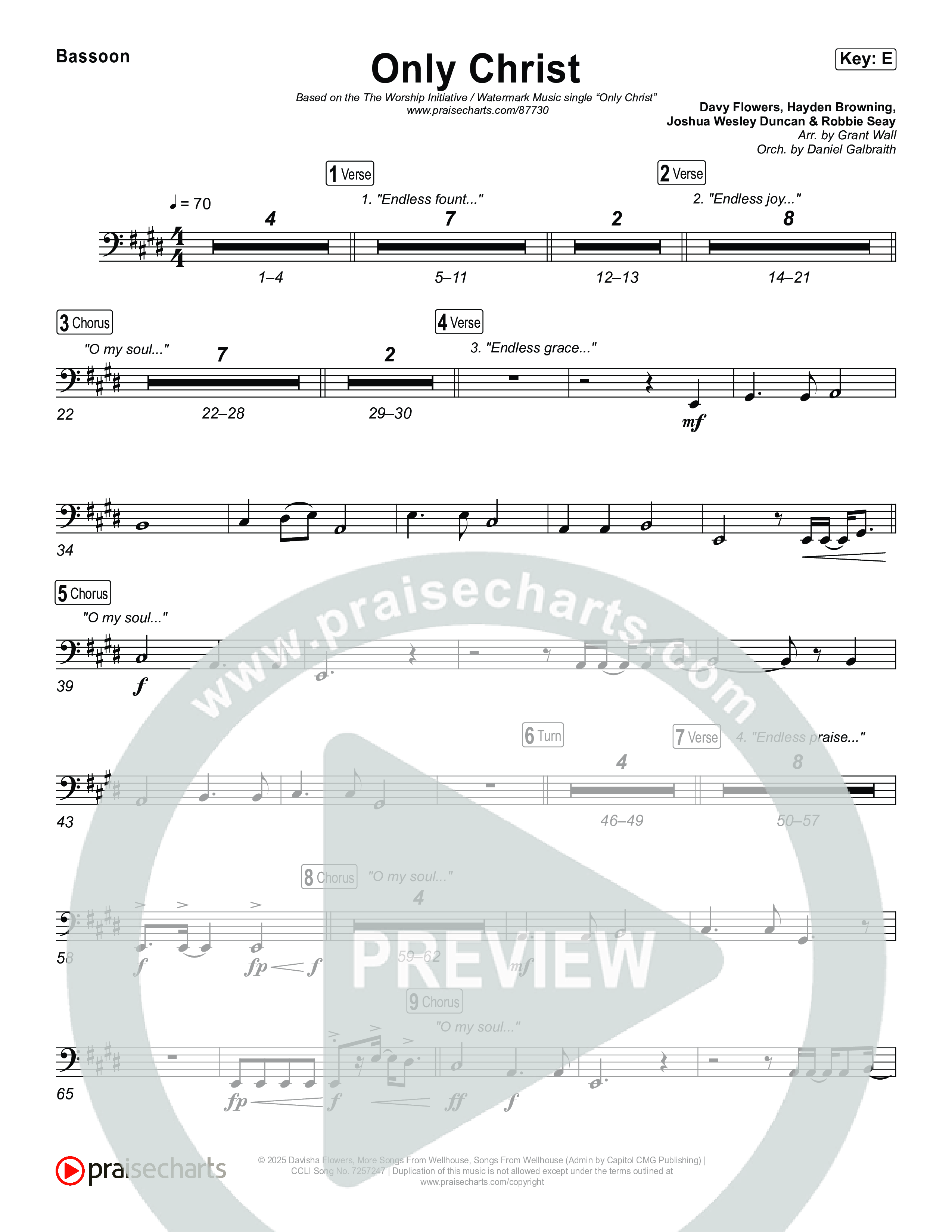 Only Christ Bassoon (The Worship Initiative / Watermark Music / Hayden Browning)