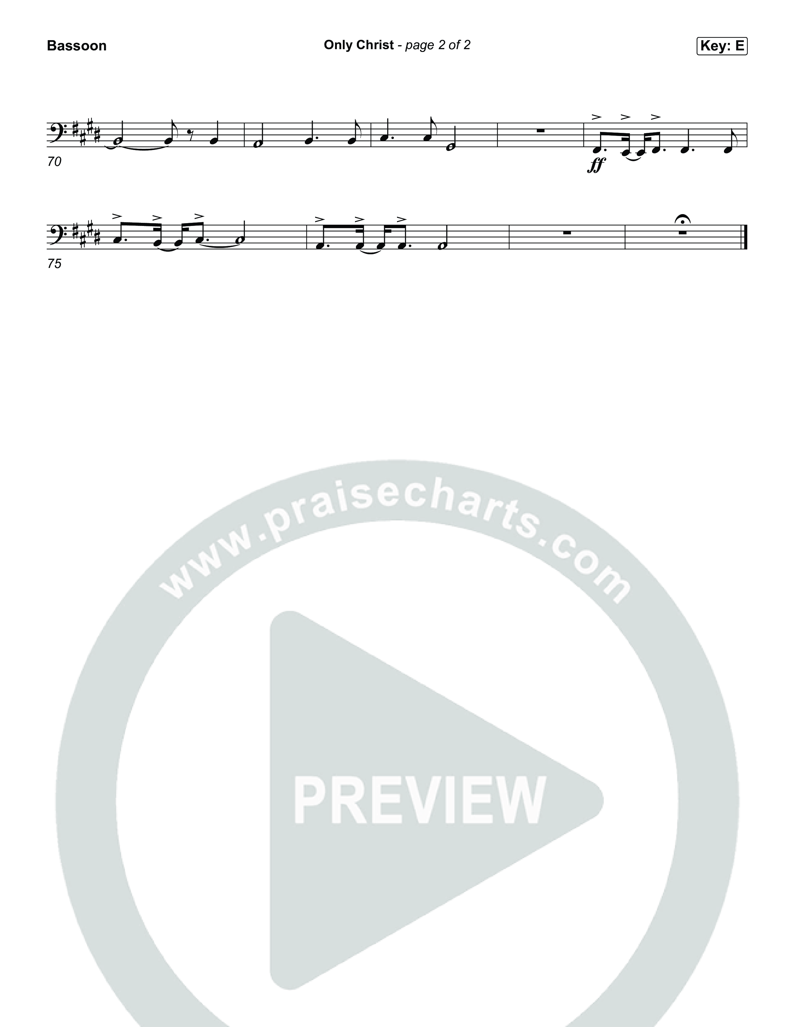 Only Christ Bassoon (The Worship Initiative / Watermark Music / Hayden Browning)