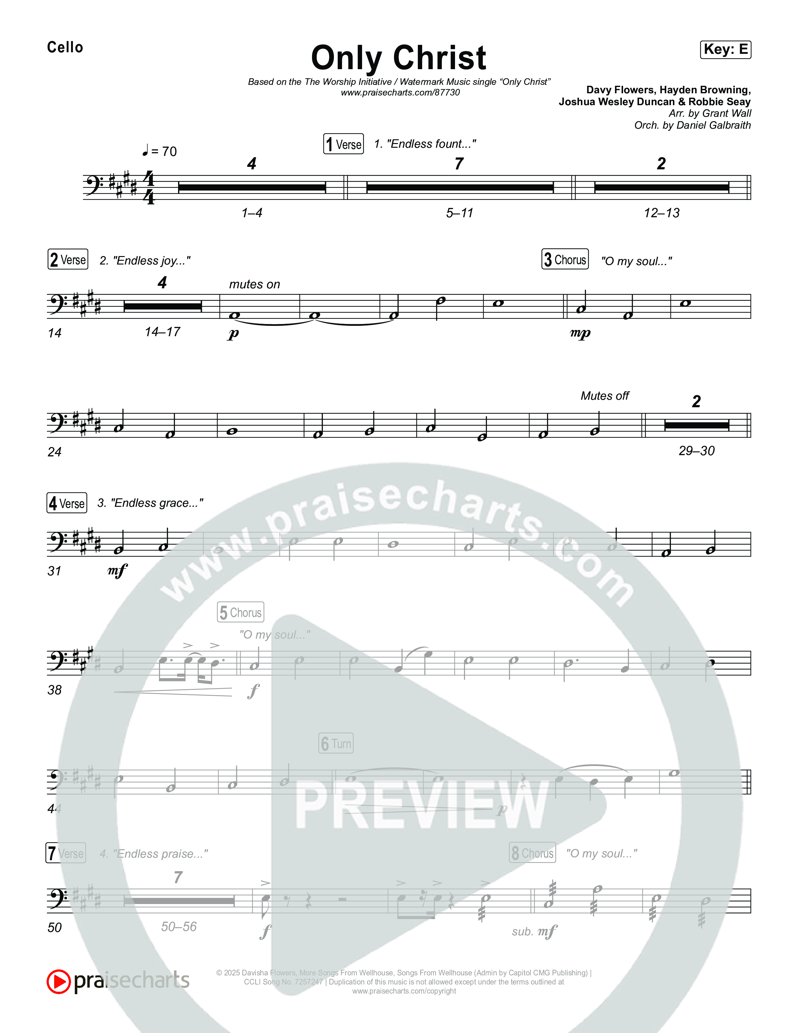 Only Christ Cello (The Worship Initiative / Watermark Music / Hayden Browning)