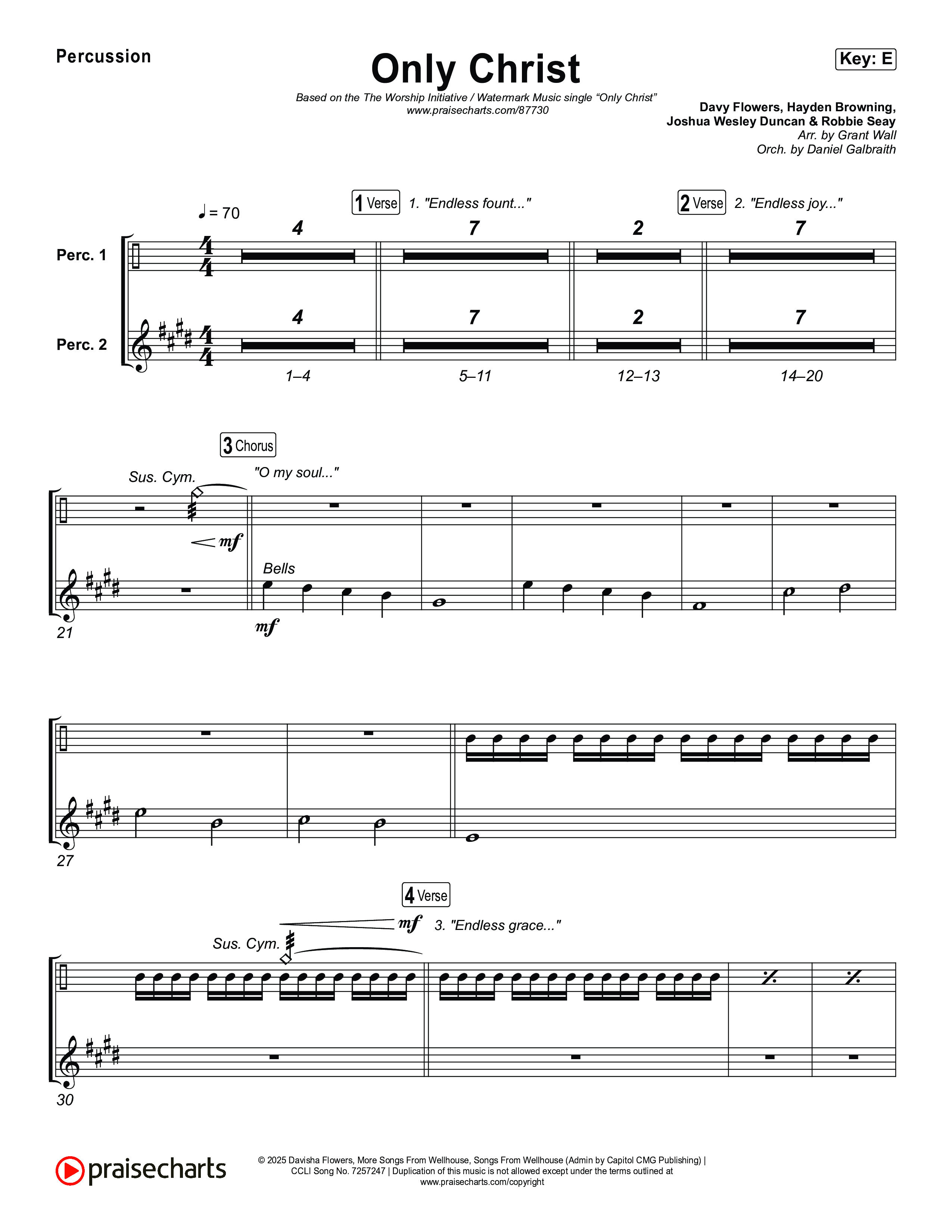 Only Christ Percussion (The Worship Initiative / Watermark Music / Hayden Browning)