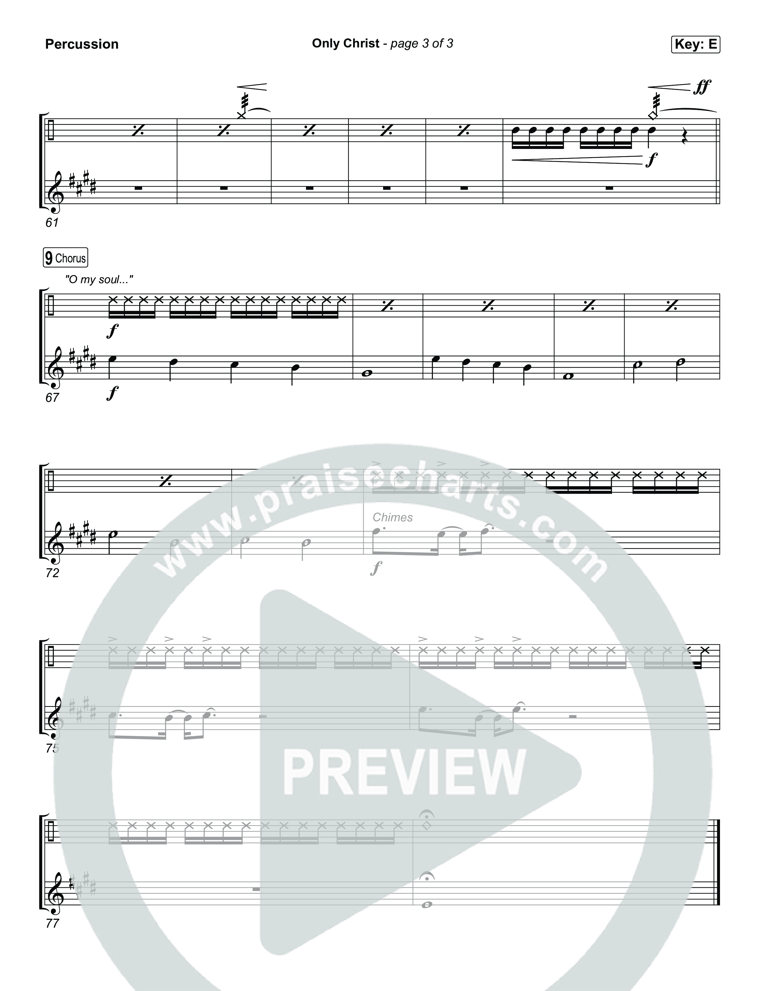 Only Christ Percussion (The Worship Initiative / Watermark Music / Hayden Browning)