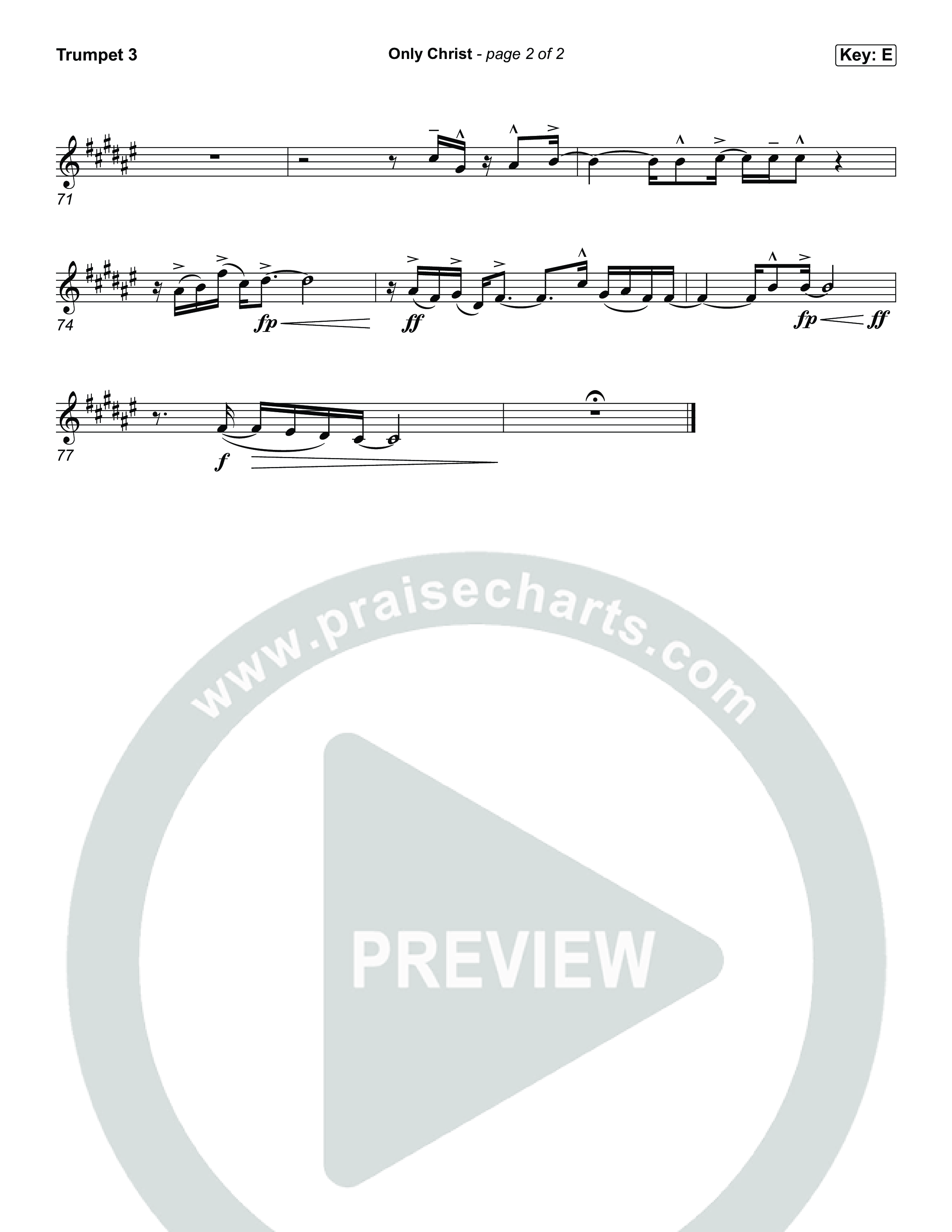 Only Christ Trumpet 3 (The Worship Initiative / Watermark Music / Hayden Browning)