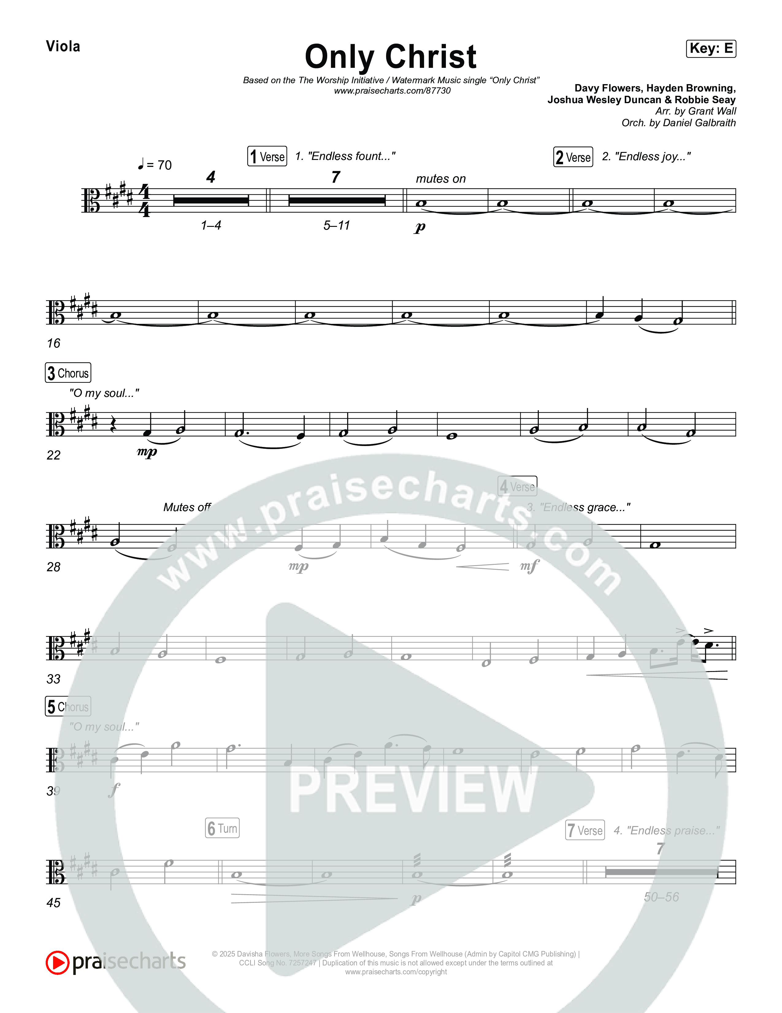 Only Christ Viola (The Worship Initiative / Watermark Music / Hayden Browning)