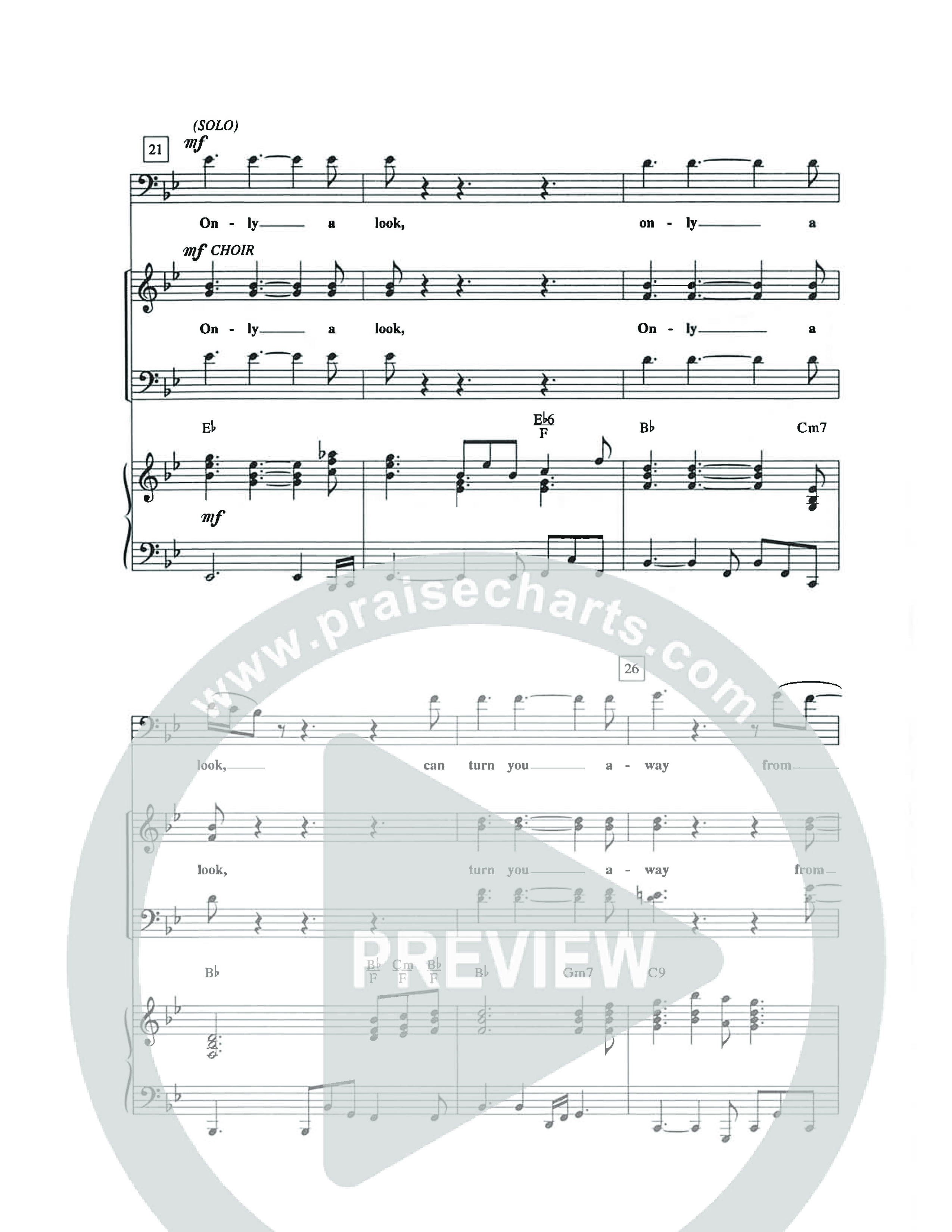 Only A Look (Choral Anthem SATB) Anthem (SATB/Piano) (The Brooklyn Tabernacle Choir / Arr. Carol Cymbala / Orch. Lari Goss)