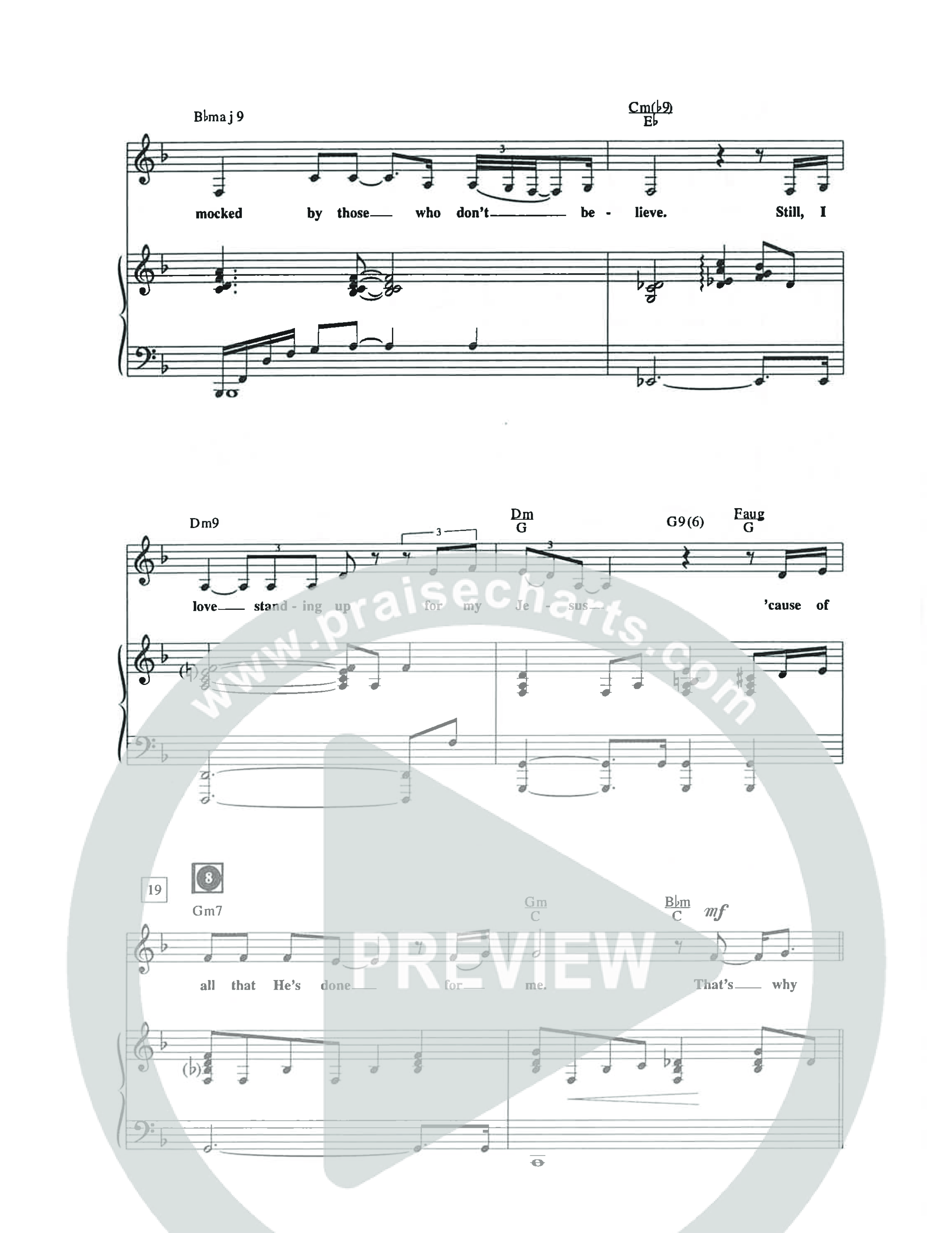 I Am Not Ashamed (Choral Anthem SATB) Anthem (SATB/Piano) (The Brooklyn Tabernacle Choir / Arr. Carol Cymbala / Orch. Lari Goss)