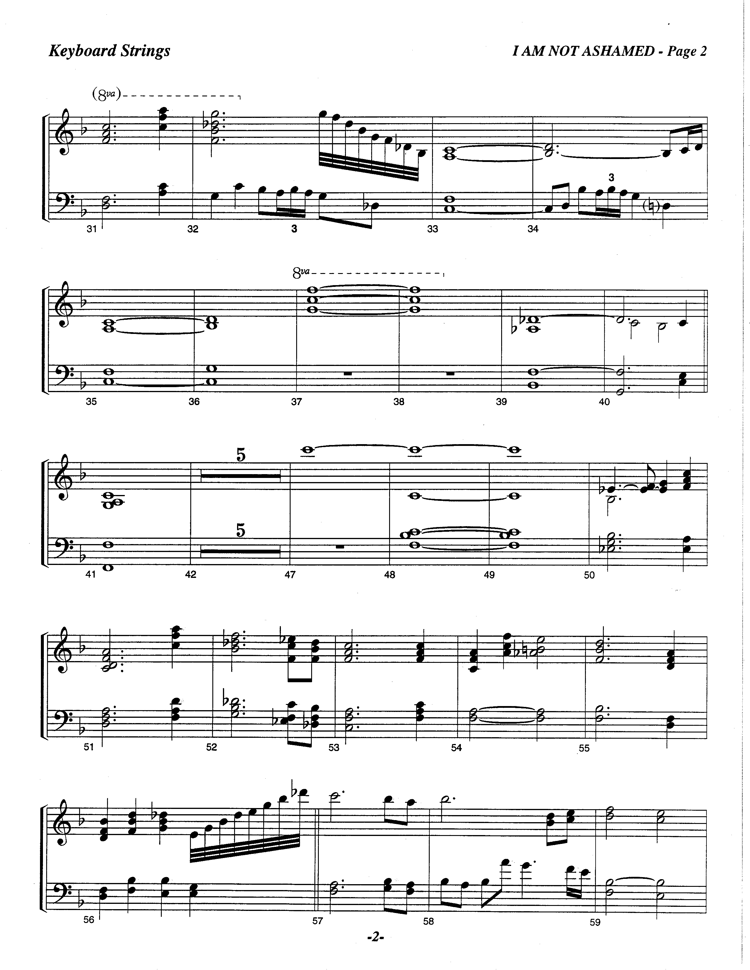 I Am Not Ashamed (Choral Anthem SATB) Piano Sheet (The Brooklyn Tabernacle Choir / Arr. Carol Cymbala / Orch. Lari Goss)