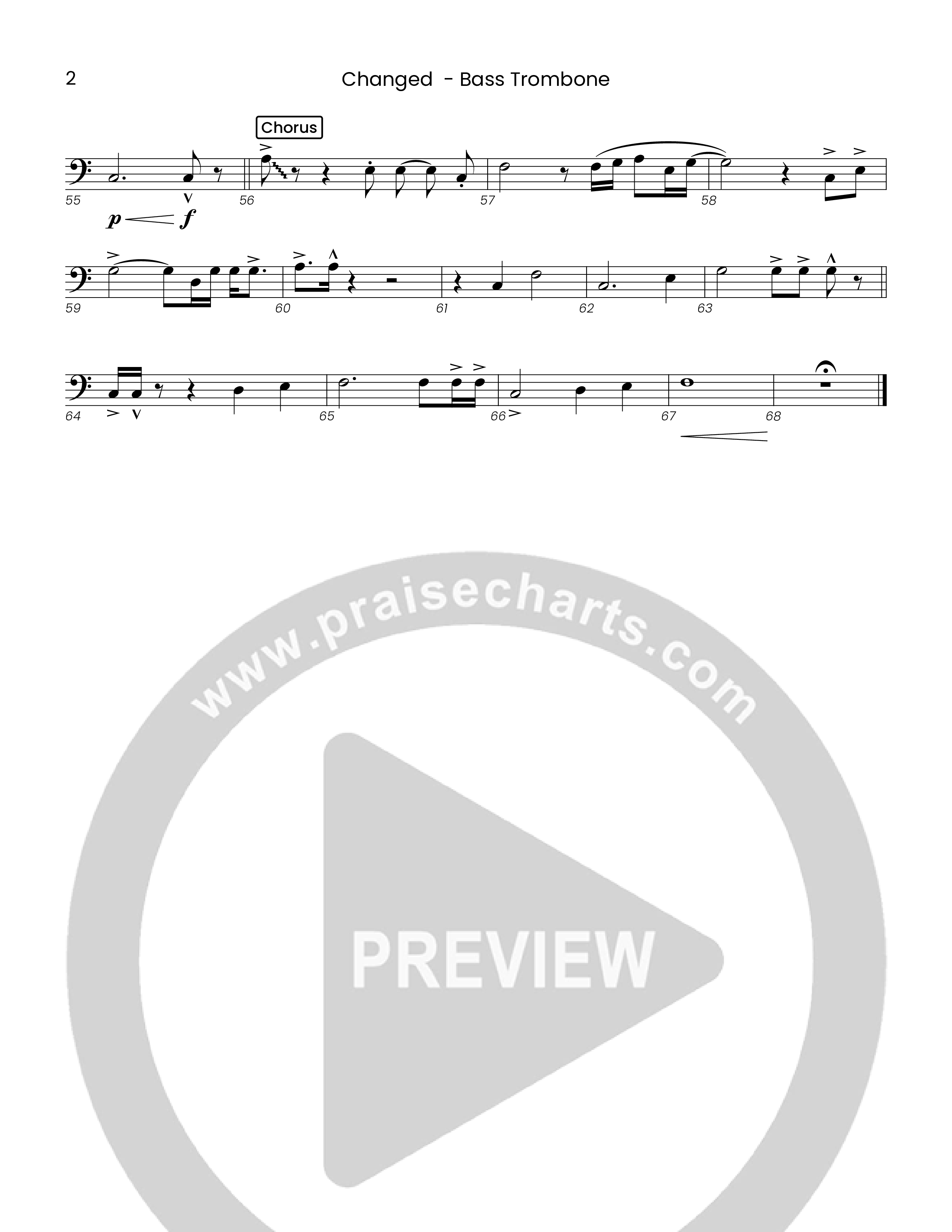 Changed (Choral Anthem SATB) Bass Trombone (Houston's First Worship)