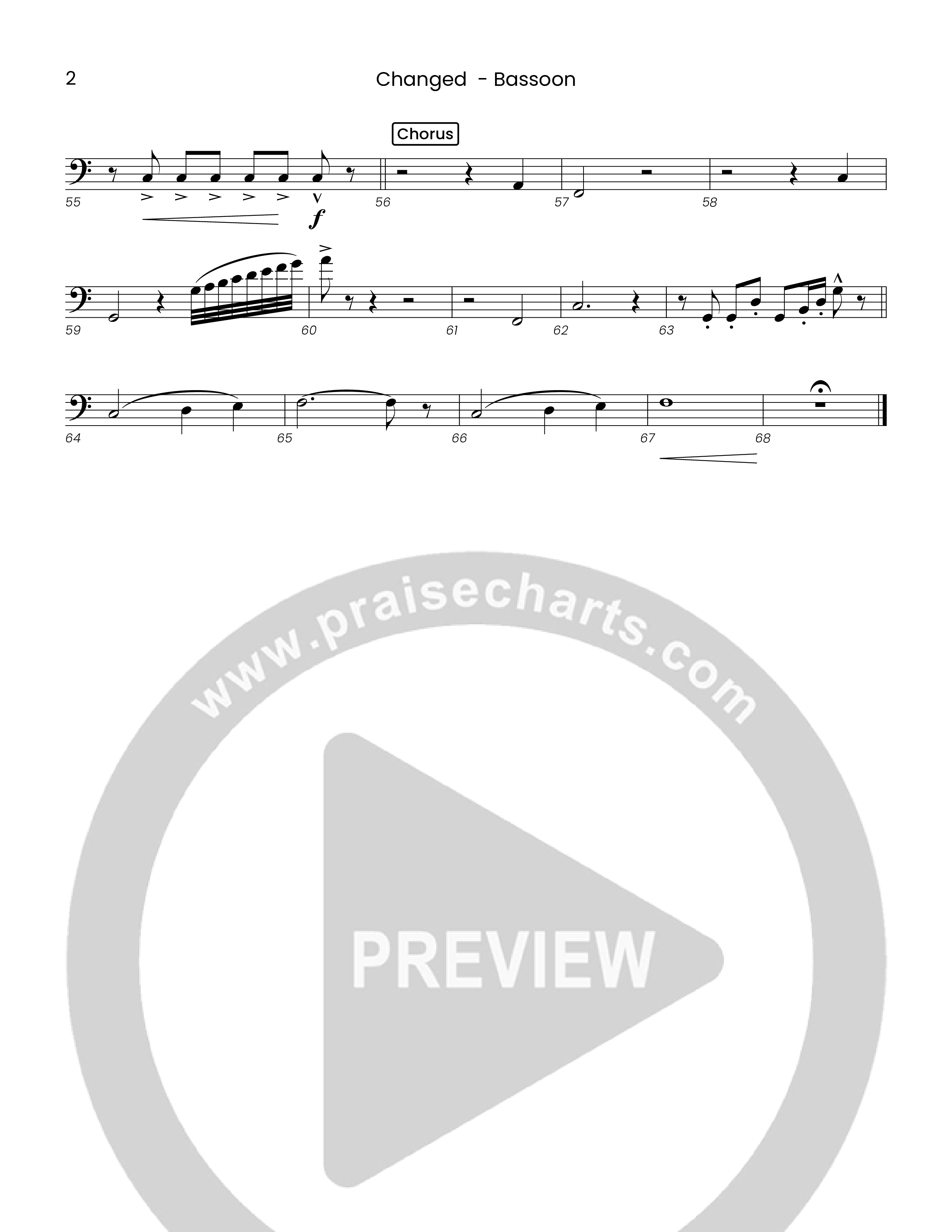 Changed (Choral Anthem SATB) Bassoon (Houston's First Worship)